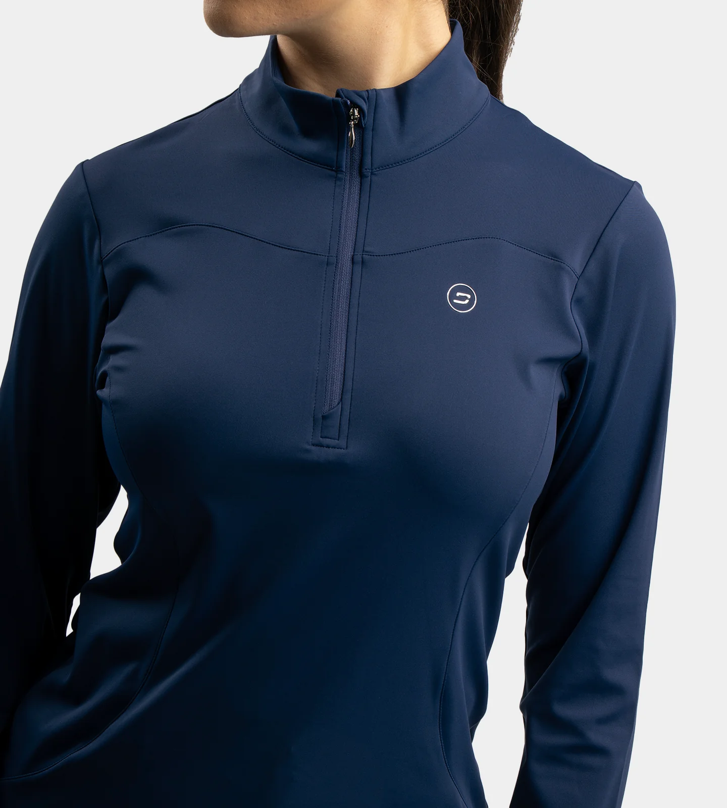 LADIES HEART MIDLAYER - NAVY - Image 2