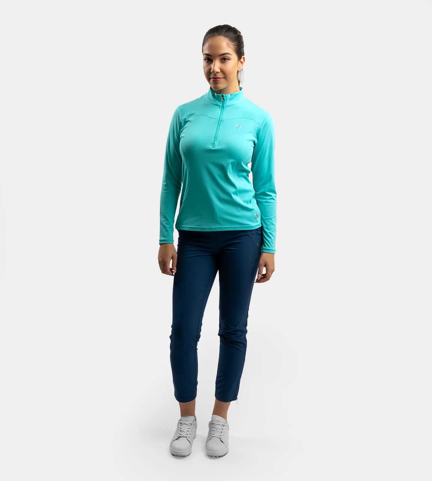 LADIES HEART MIDLAYER - TEAL - Image 6
