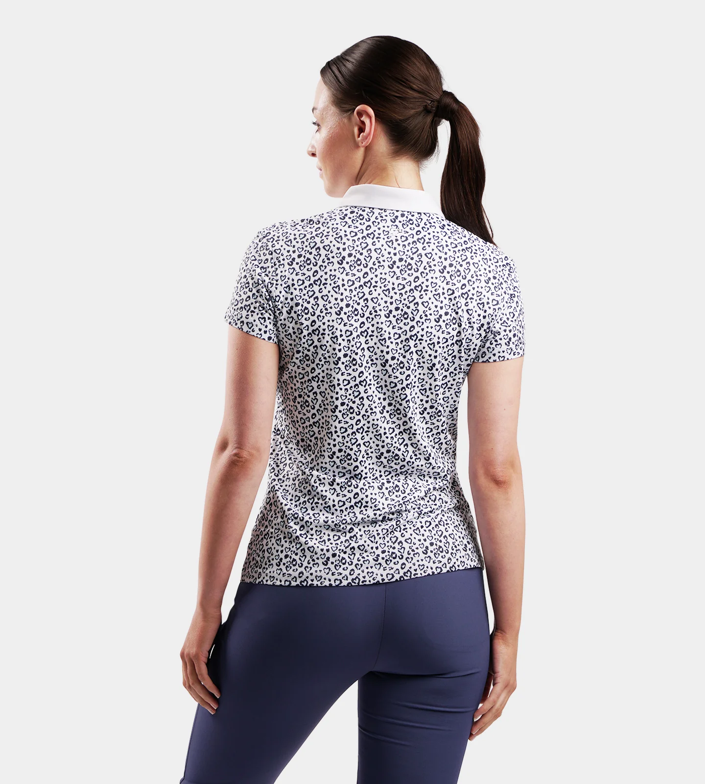 LADIES HEART POLO - BLUE - Image 3