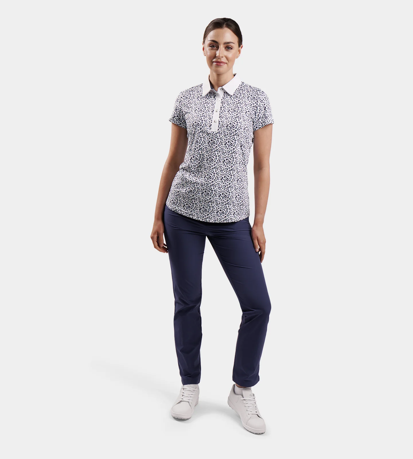 LADIES HEART POLO - BLUE - Image 5