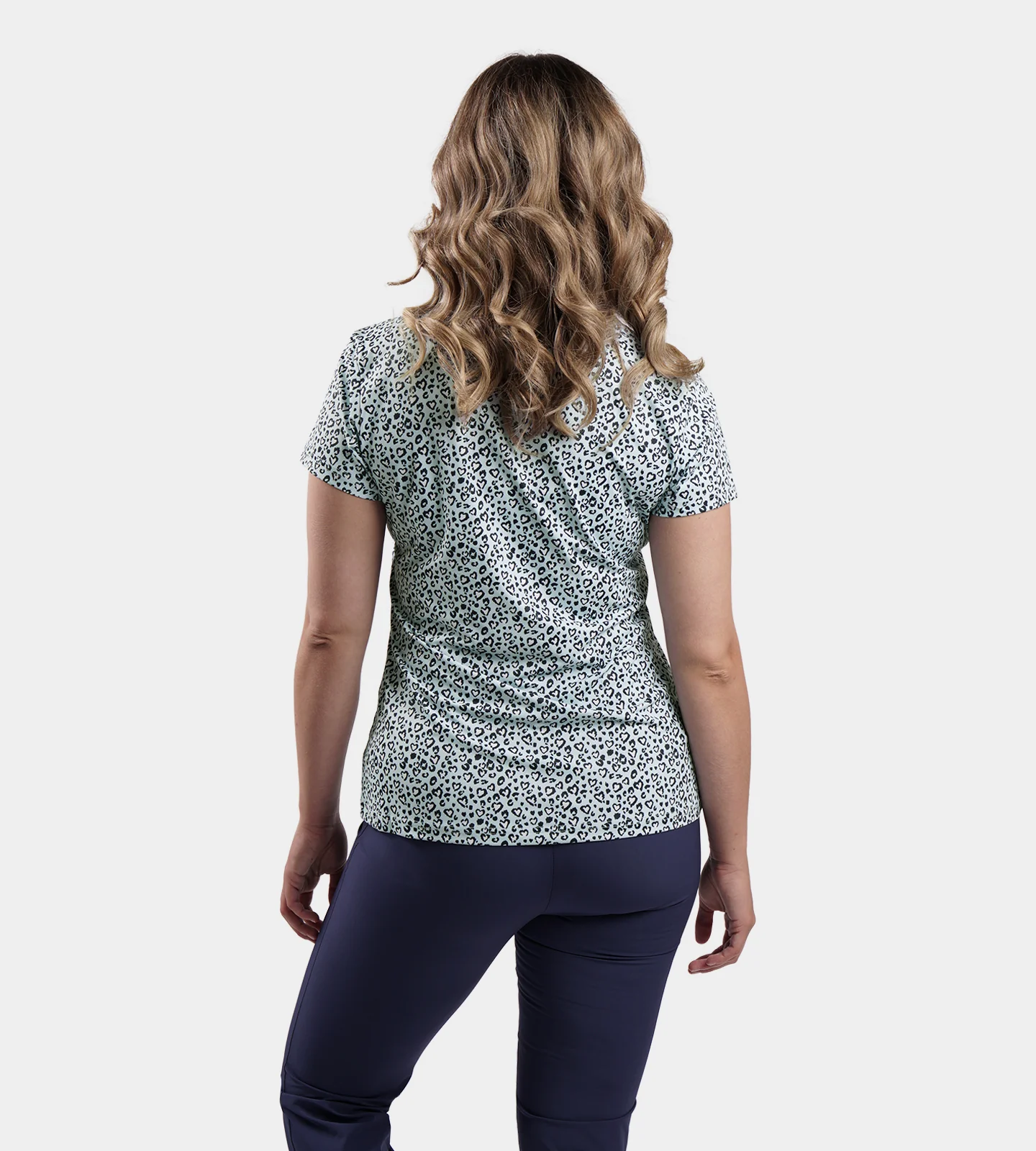 LADIES HEART POLO - NAVY - Image 3