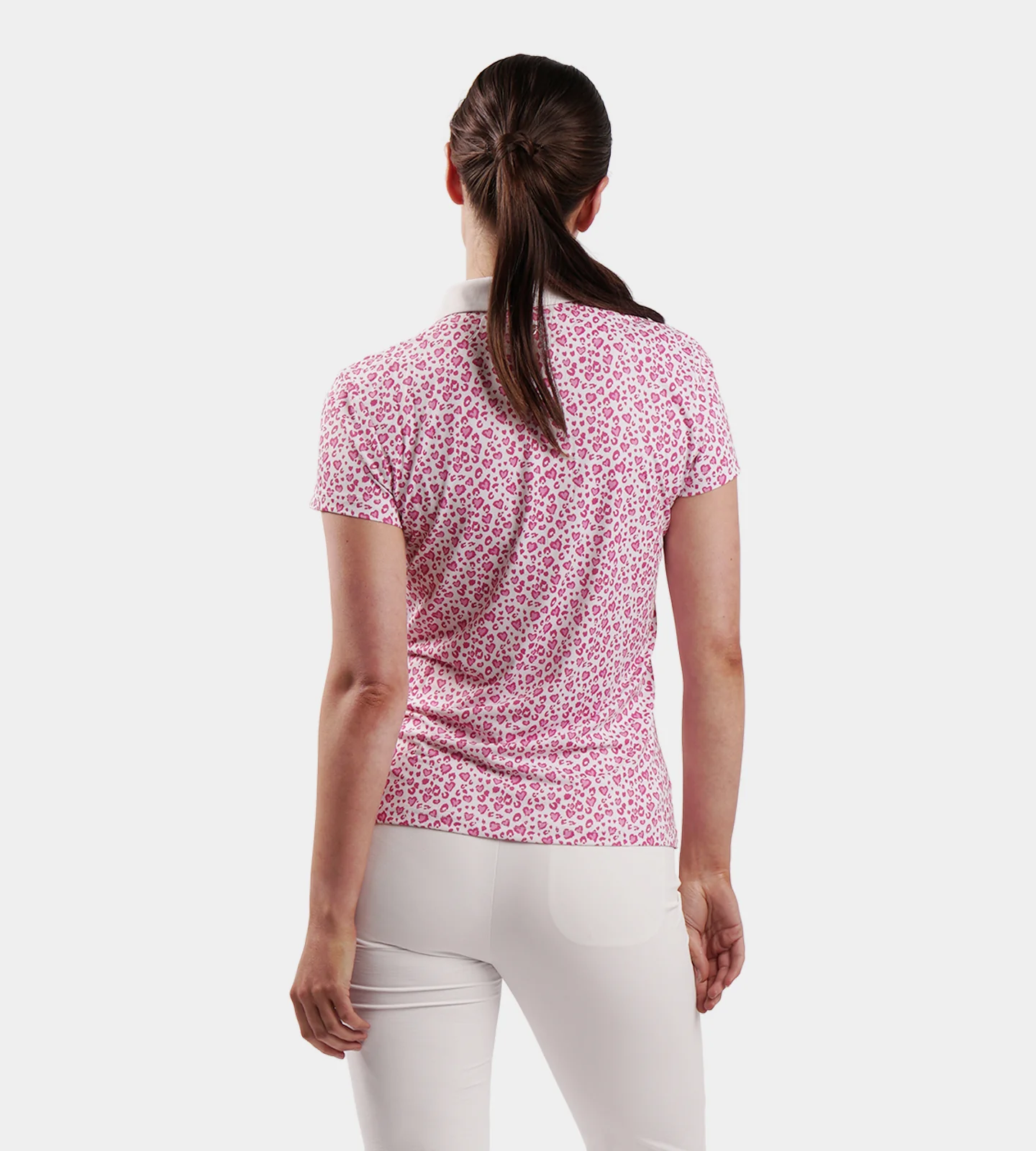 LADIES HEART POLO - PINK - Image 3