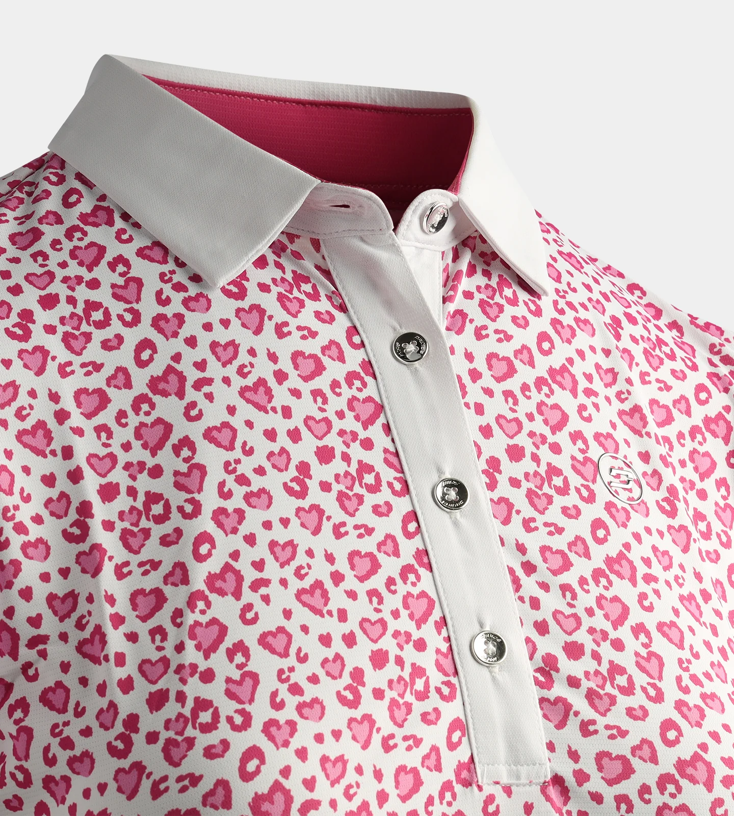 LADIES HEART POLO - PINK - Image 4