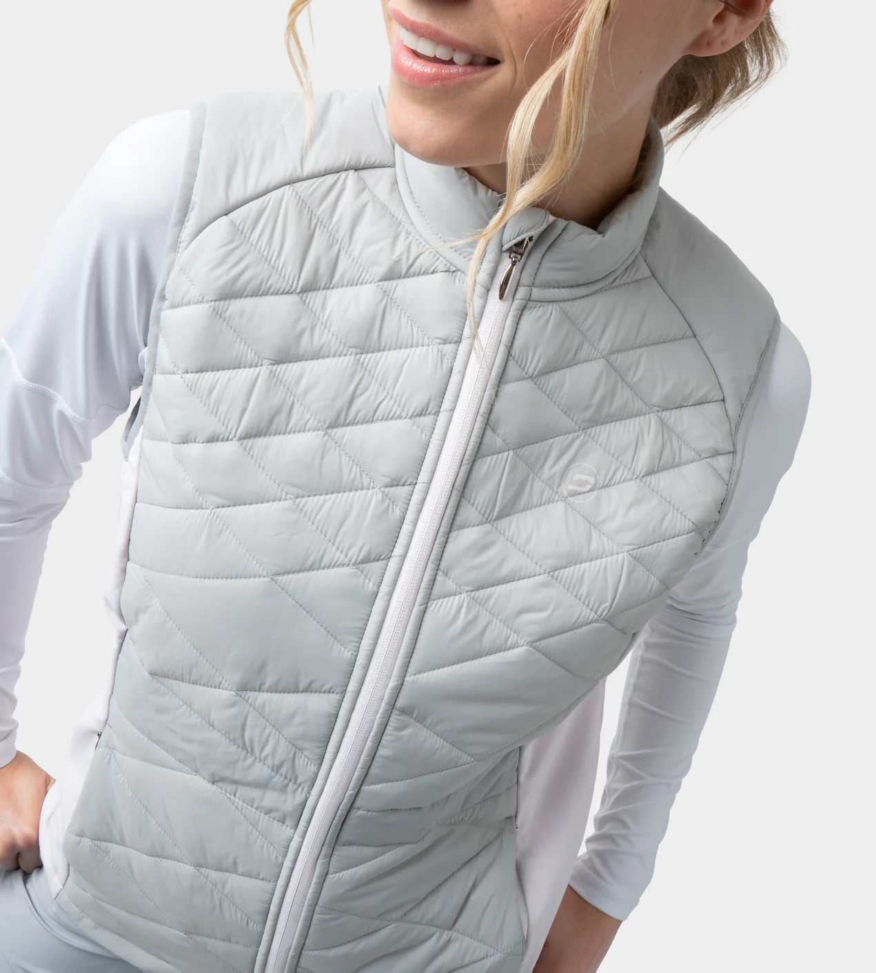 LADIES KATIE GILET - GREY - Image 2