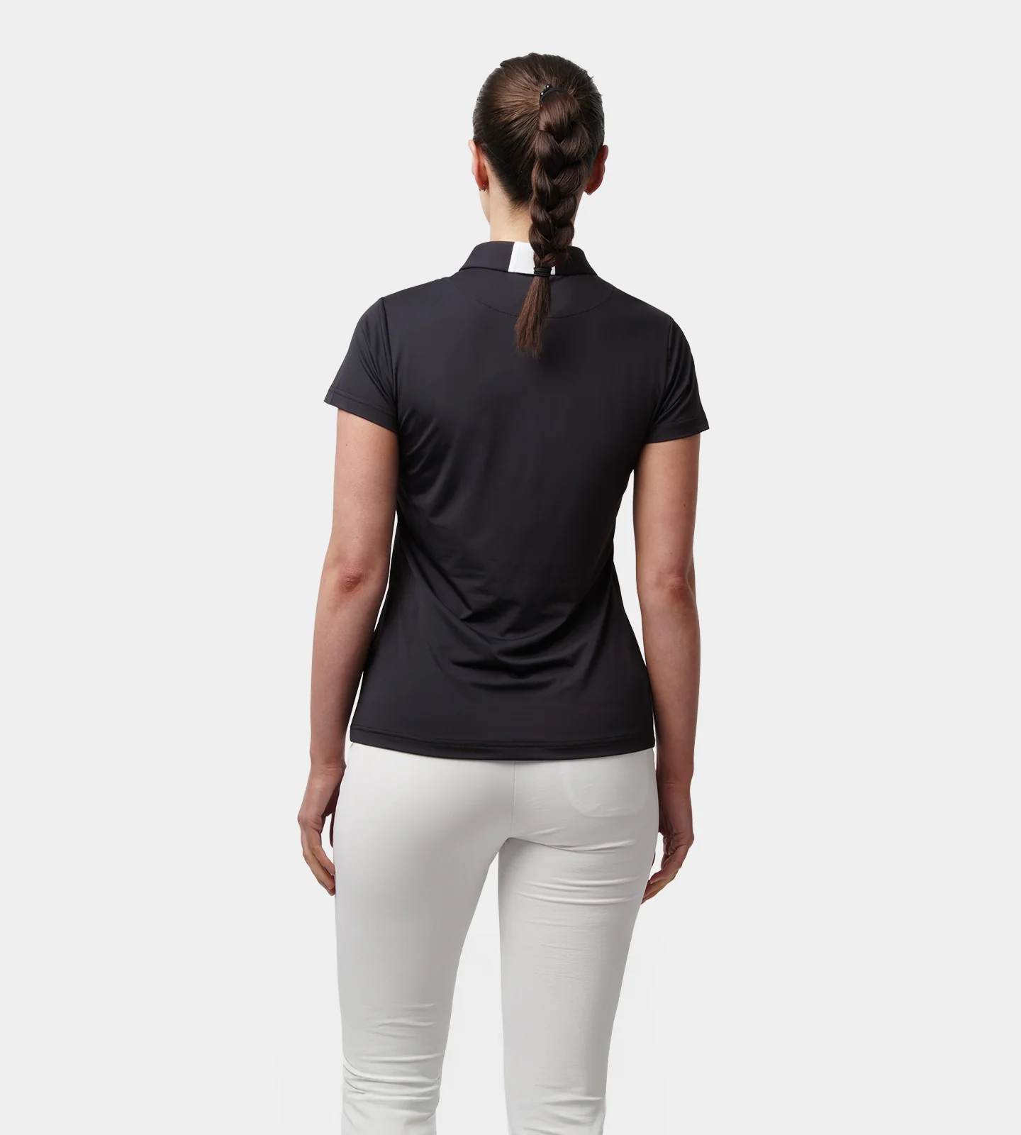 LADIES LEGACY POLO - BLACK - Image 2