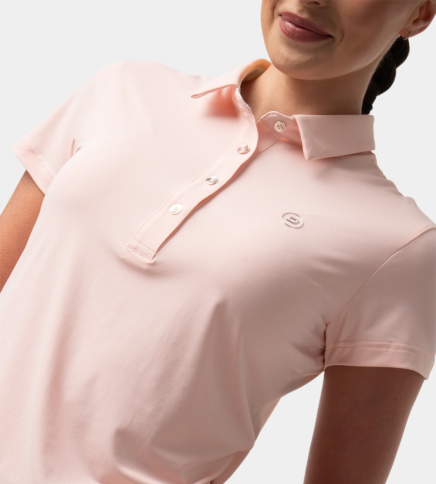 LADIES LEGACY POLO - BLUSH - Image 2
