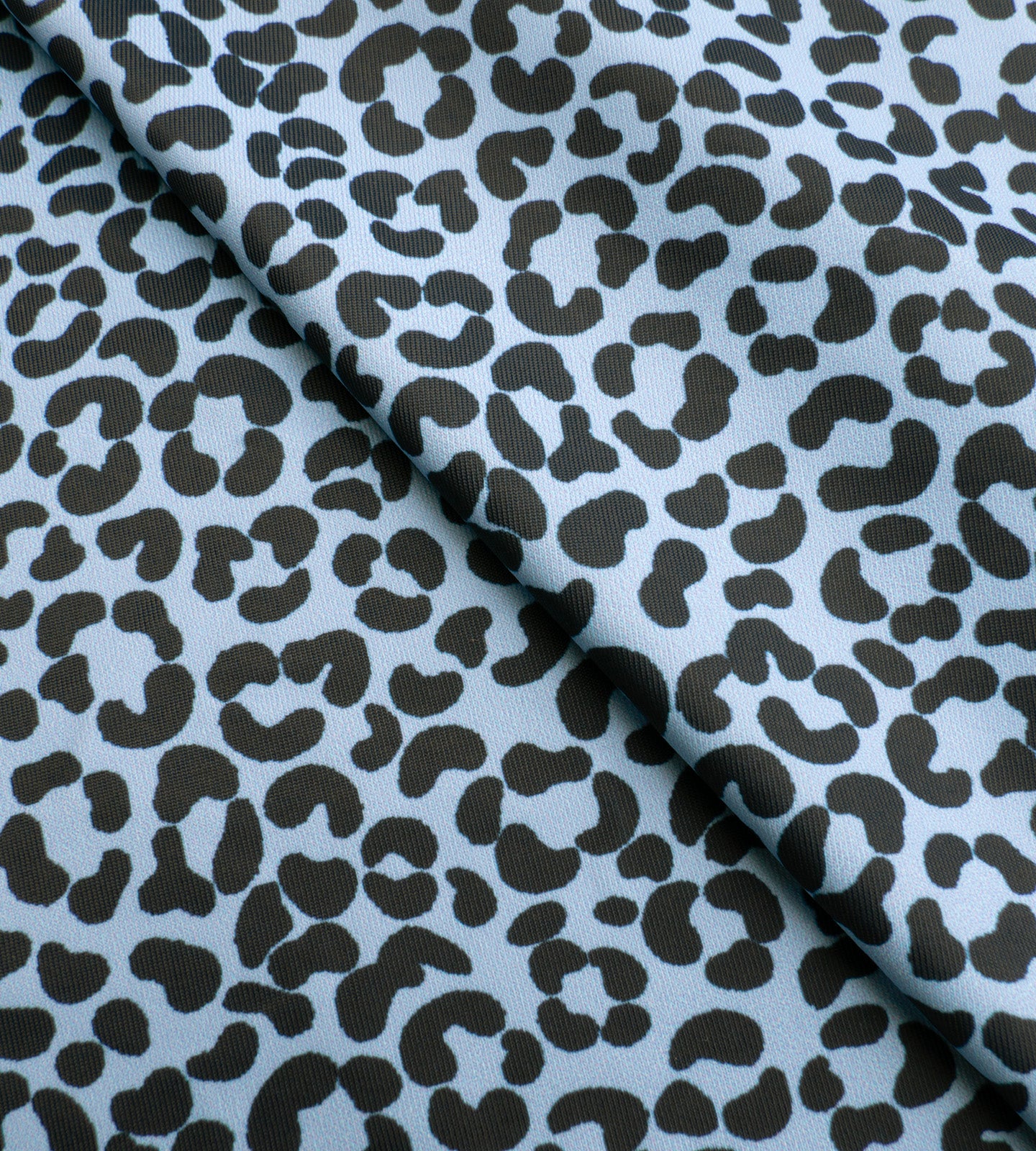 LADIES LEOPARD POLO - BLUE - Image 5