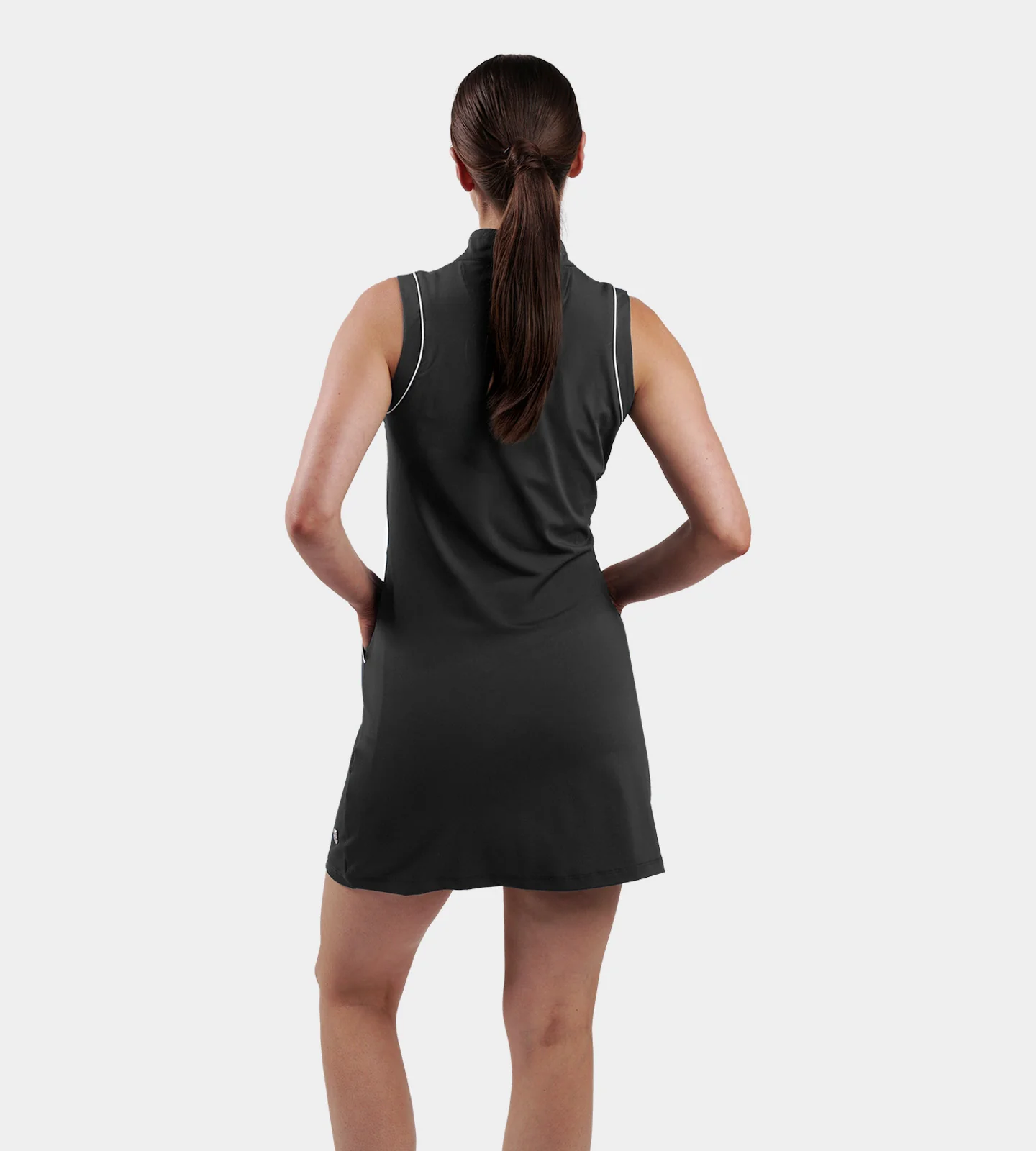 LADIES LUXE DRESS - BLACK - Image 3