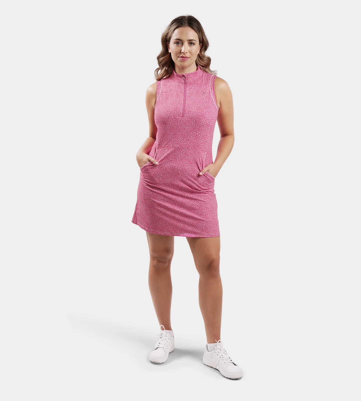 LADIES LUXE DRESS - PINK LEOPARD - Image 7