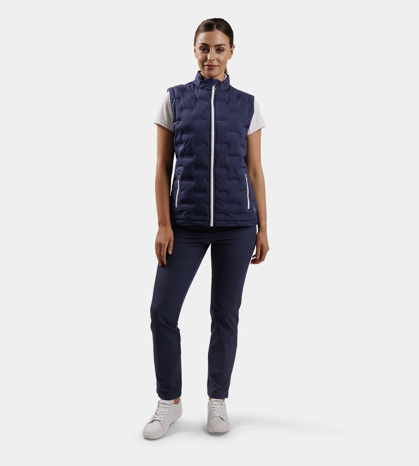 LADIES MEMBERS GILET - NAVY - Image 6