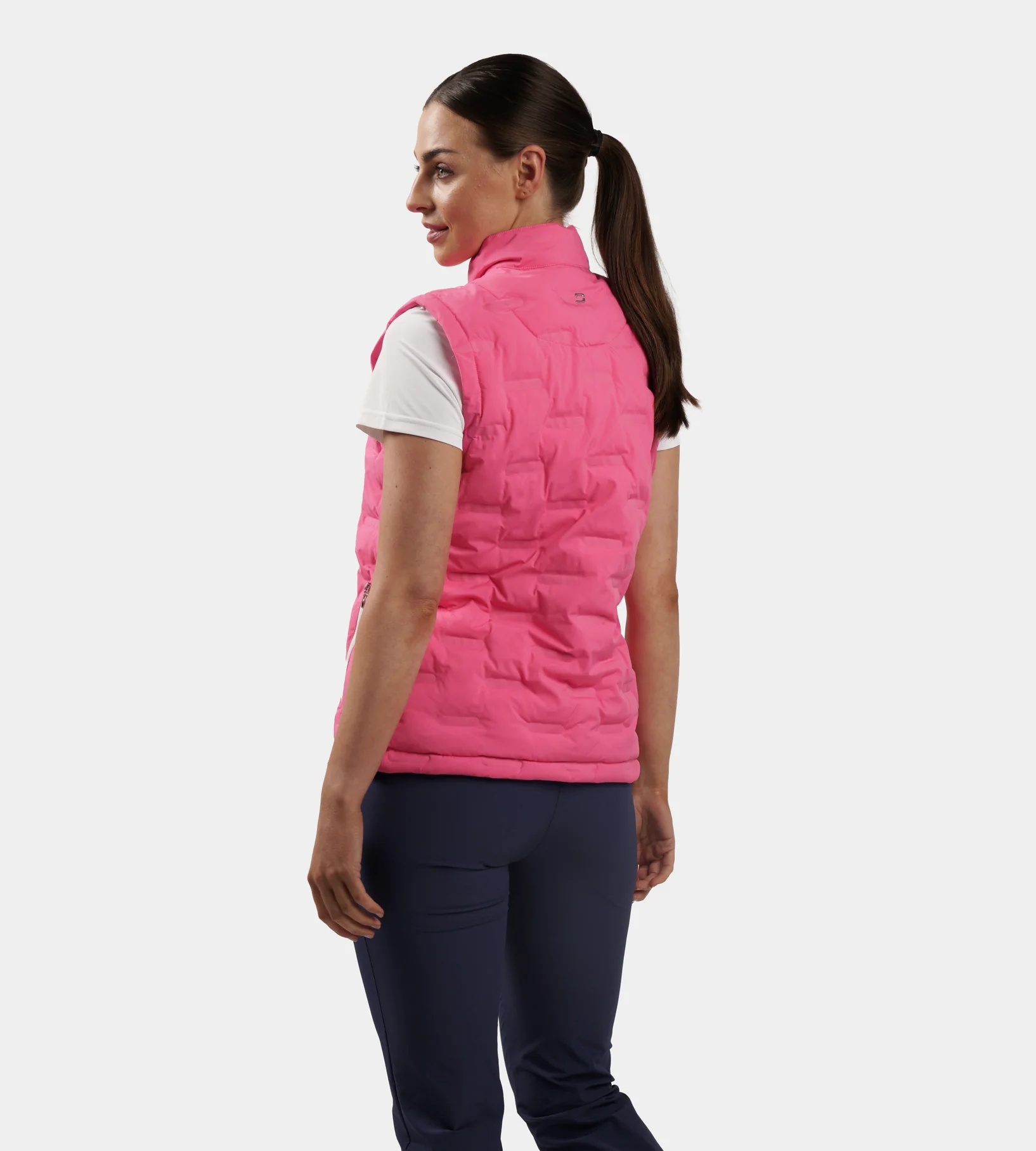 LADIES MEMBERS GILET - PINK - Image 3