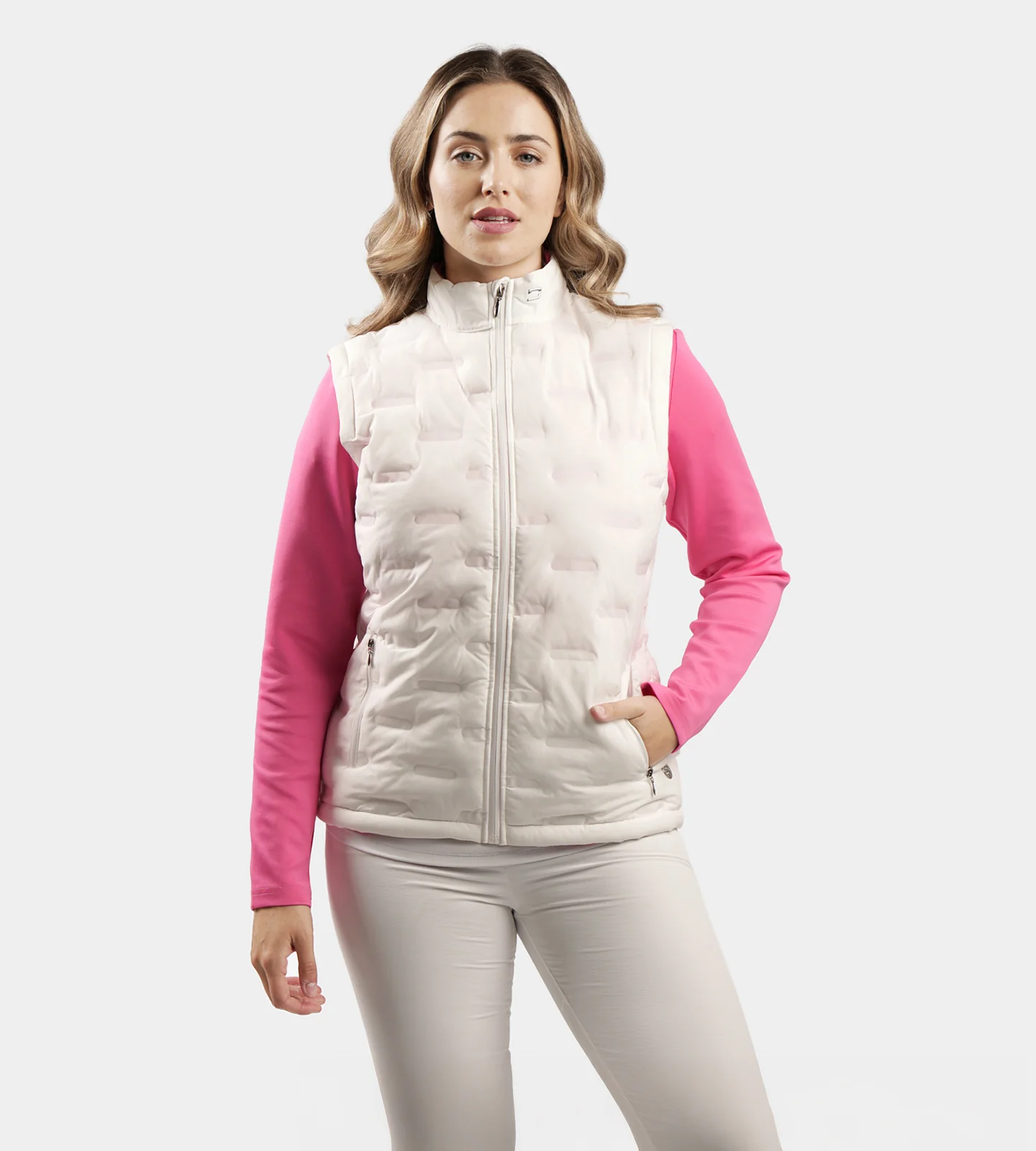 LADIES MEMBERS GILET - WHITE