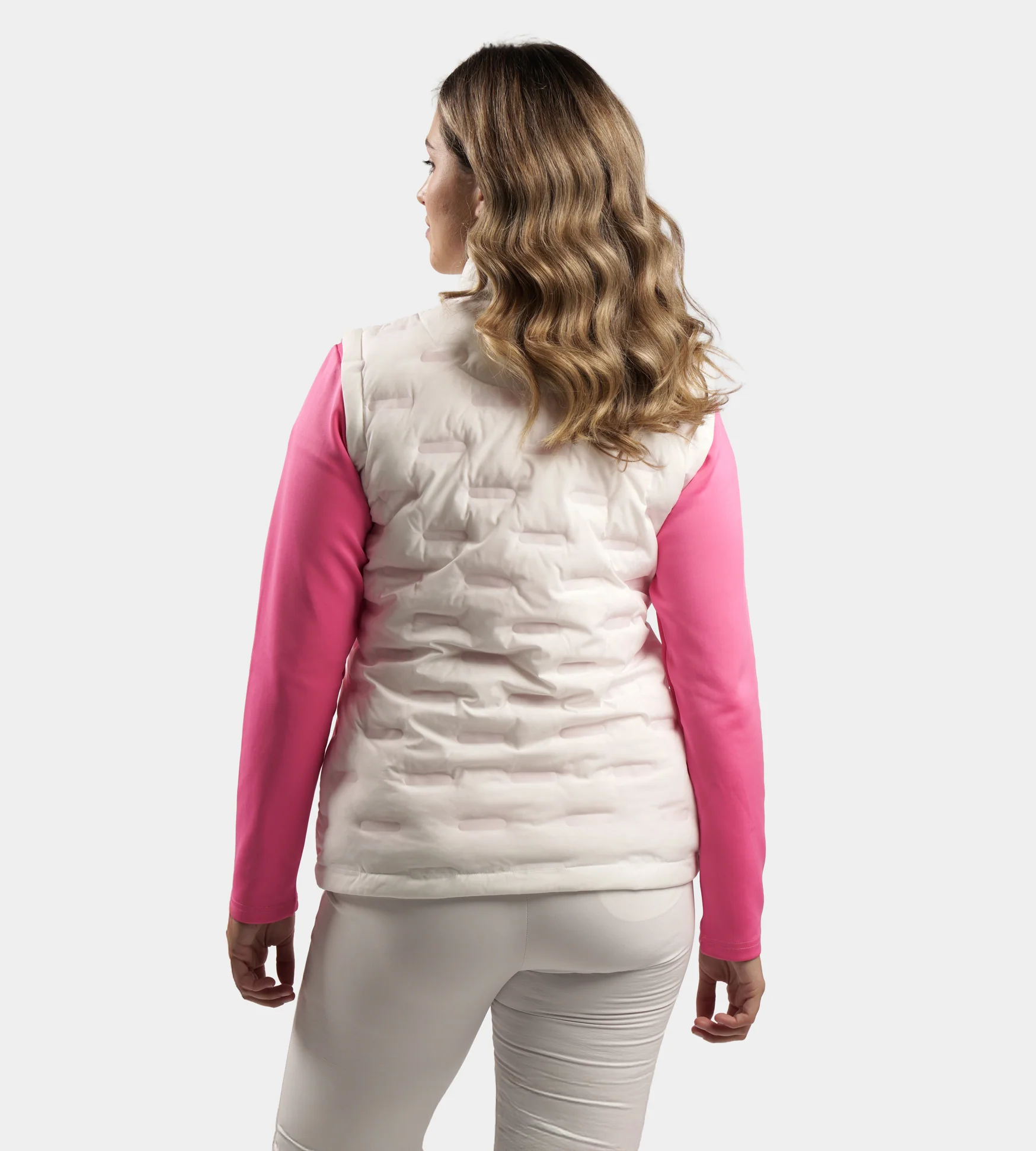 LADIES MEMBERS GILET - WHITE - Image 3