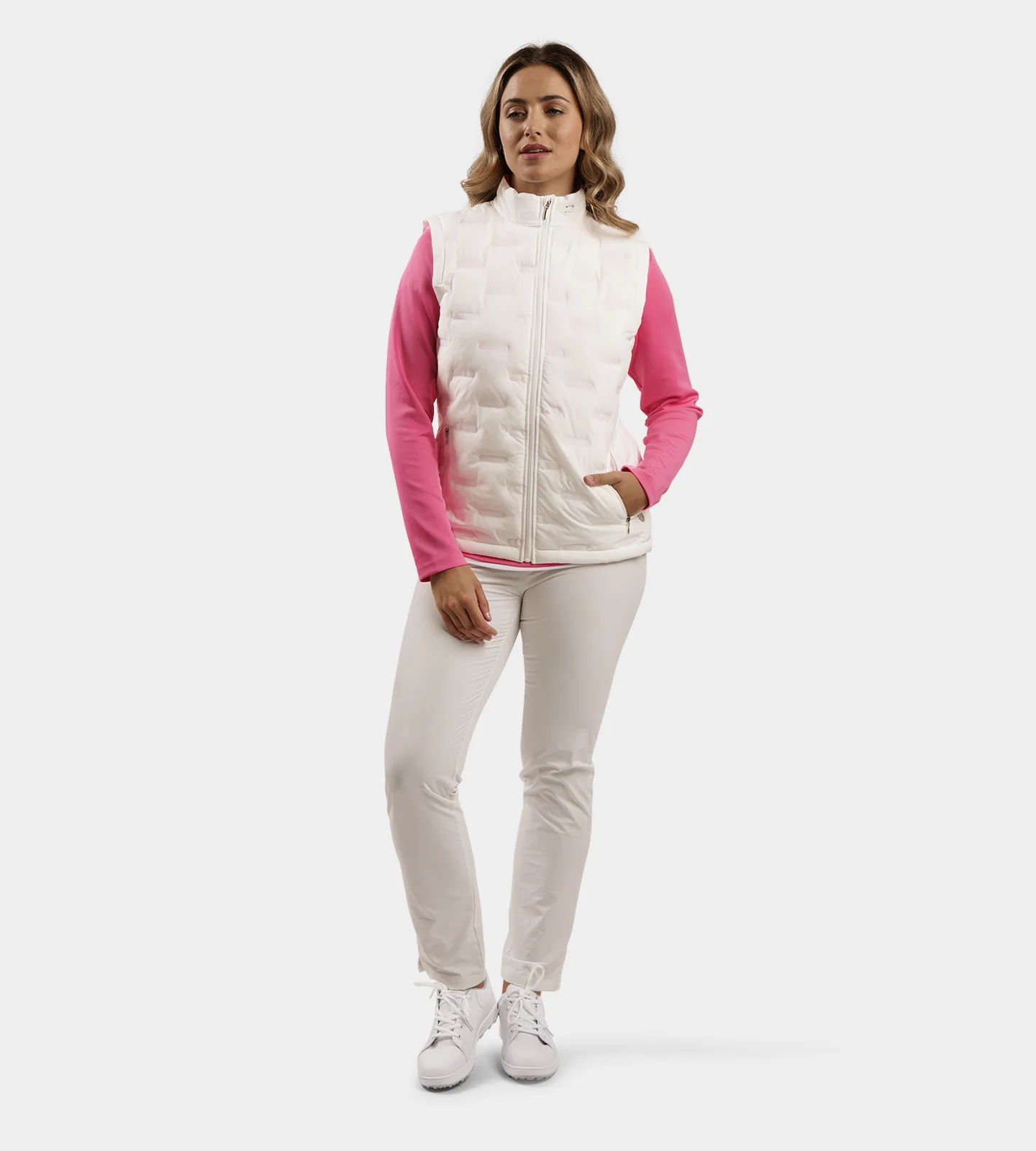 LADIES MEMBERS GILET - WHITE - Image 6