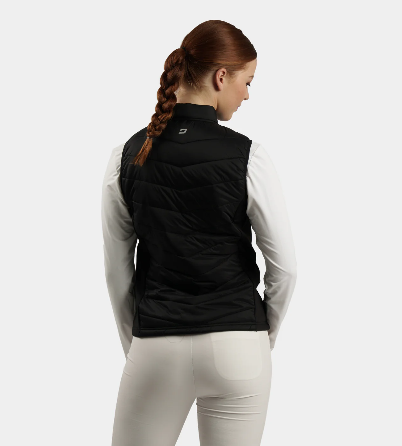 LADIES PANAMA GILET - BLACK - Image 3