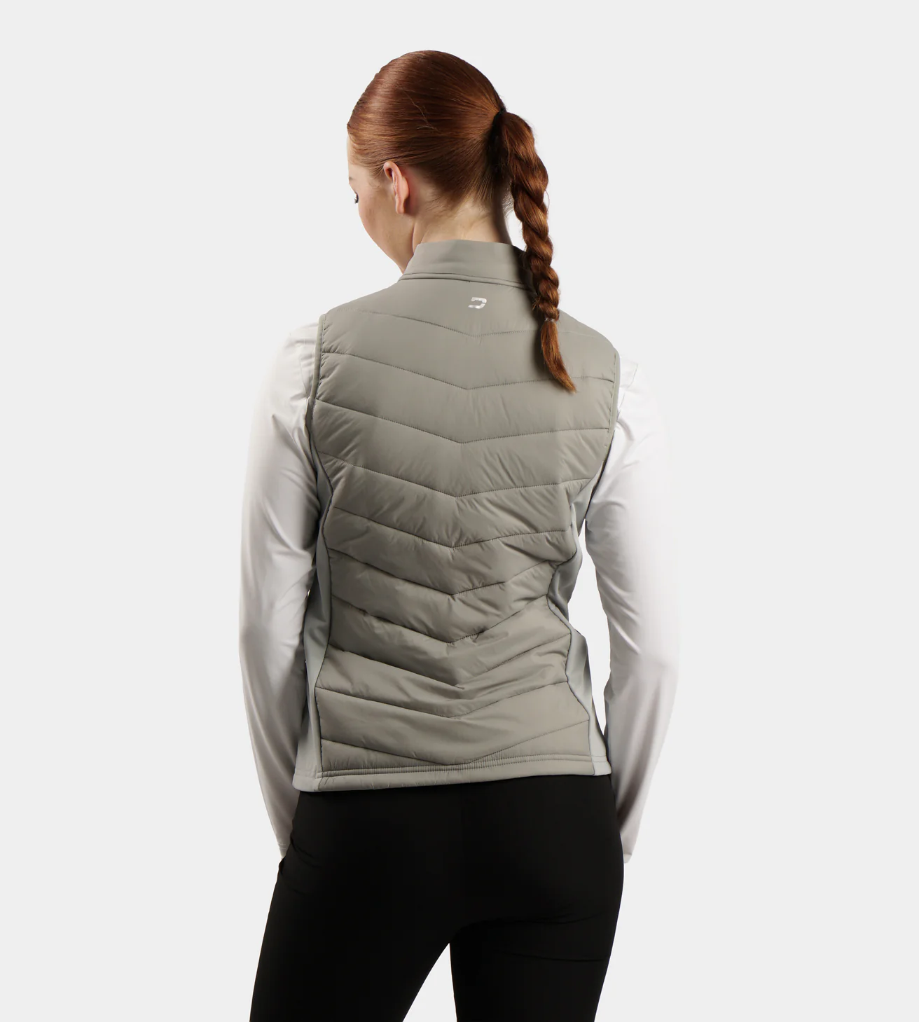 LADIES PANAMA GILET - GREY - Image 3
