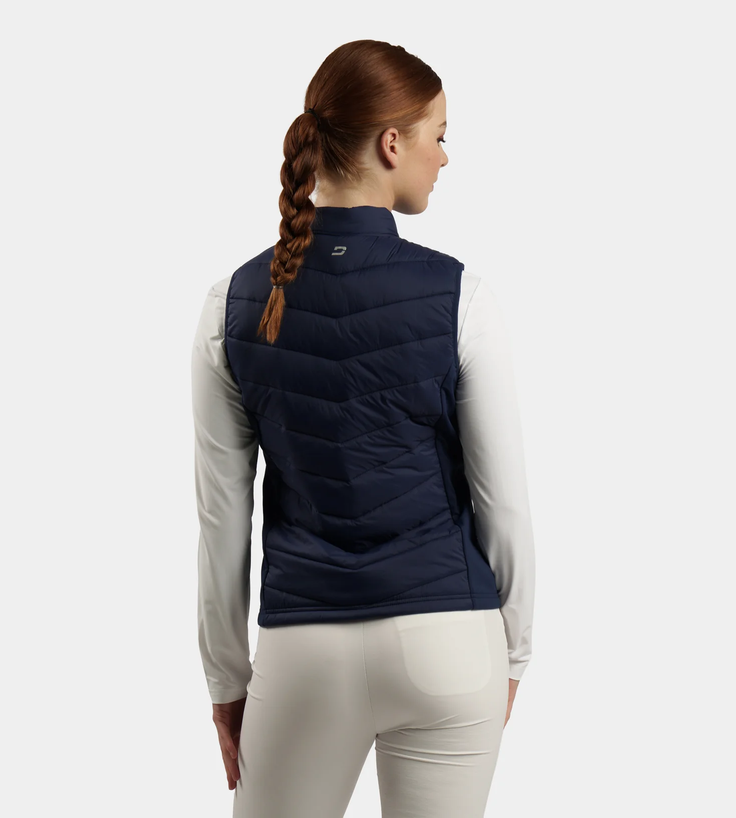 LADIES PANAMA GILET - NAVY - Image 3