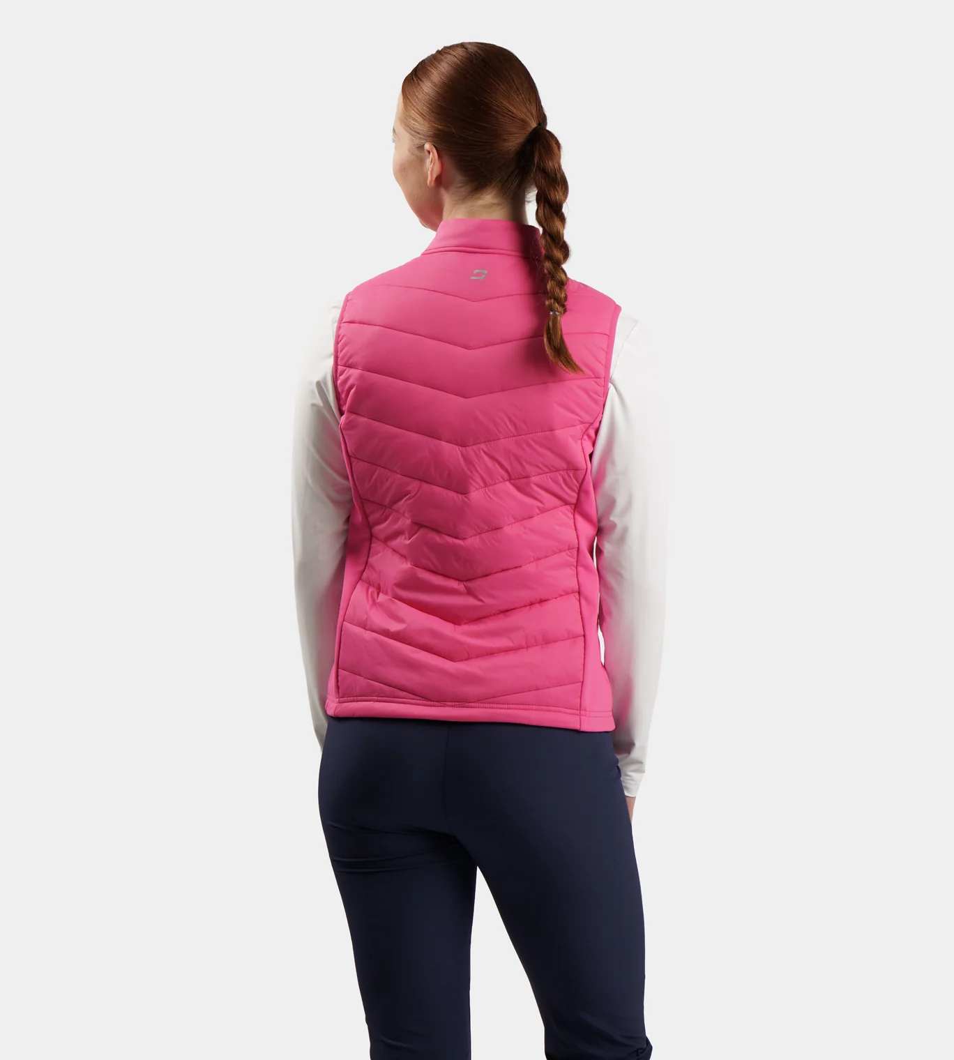 LADIES PANAMA GILET - PINK - Image 3