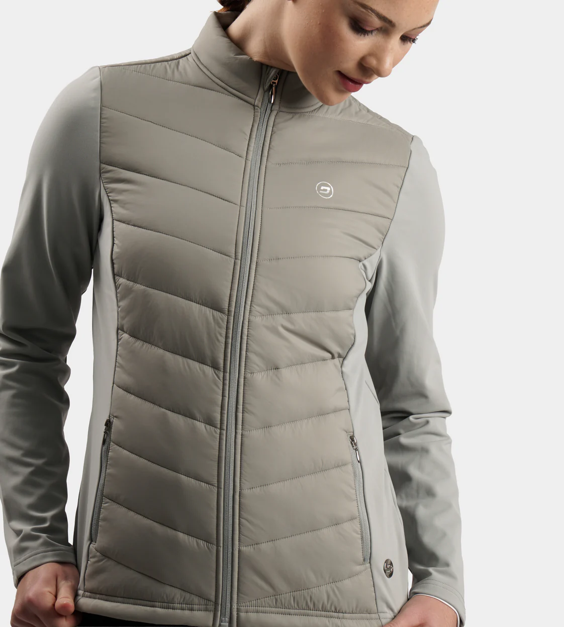 LADIES PANAMA JACKET - GREY - Image 2