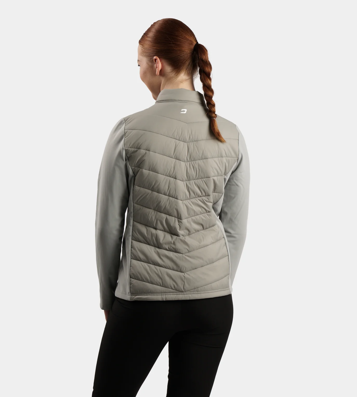 LADIES PANAMA JACKET - GREY - Image 3