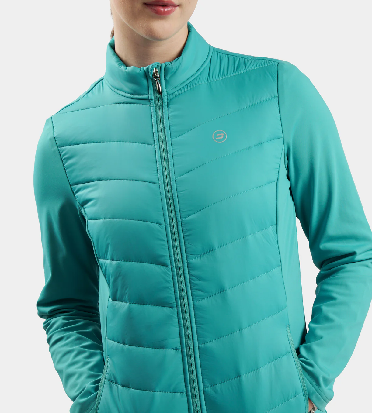 LADIES PANAMA JACKET - TEAL - Image 2