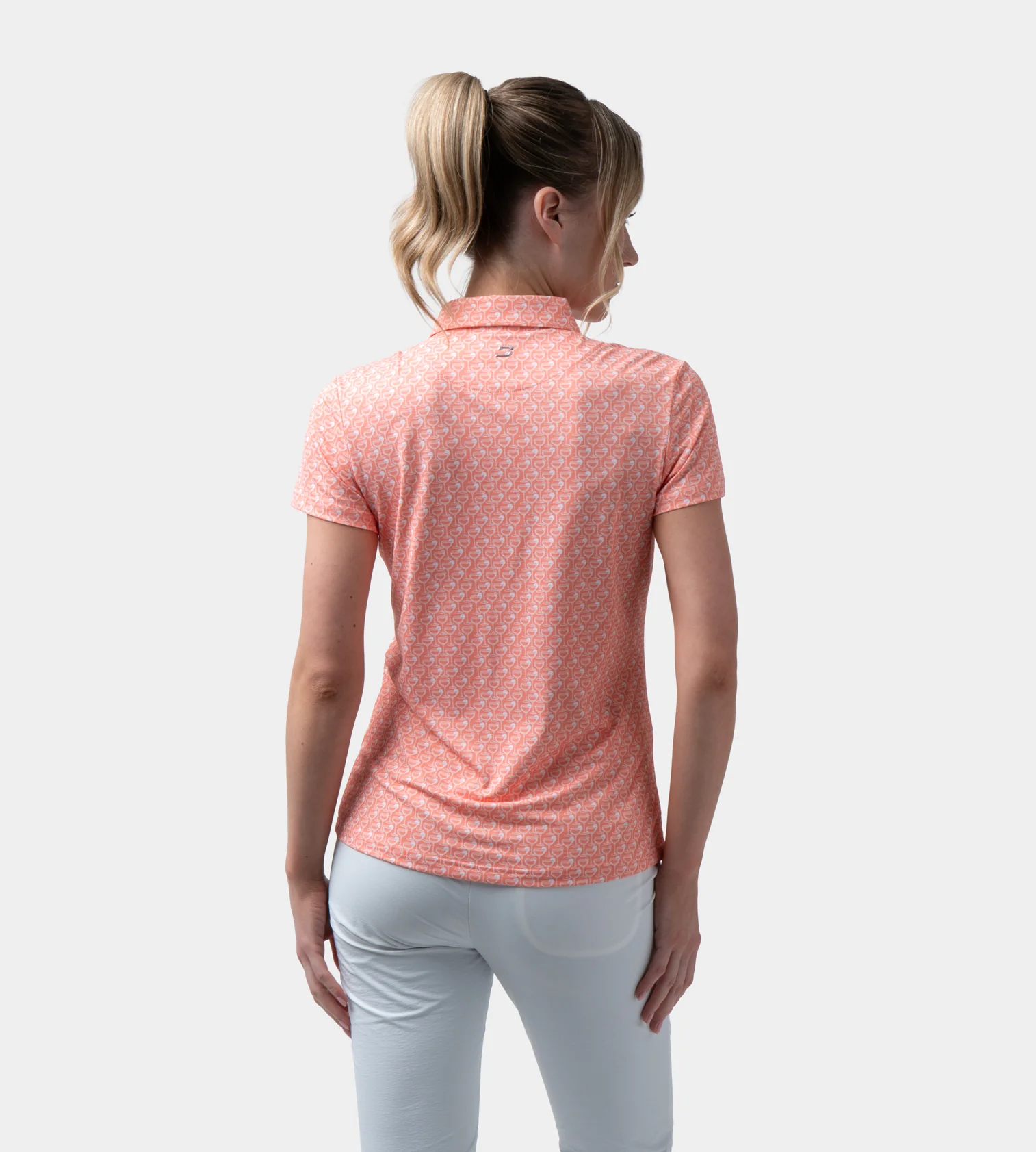 LADIES PARTINI POLO - CORAL - Image 3
