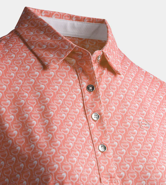 LADIES PARTINI POLO - CORAL - Image 6