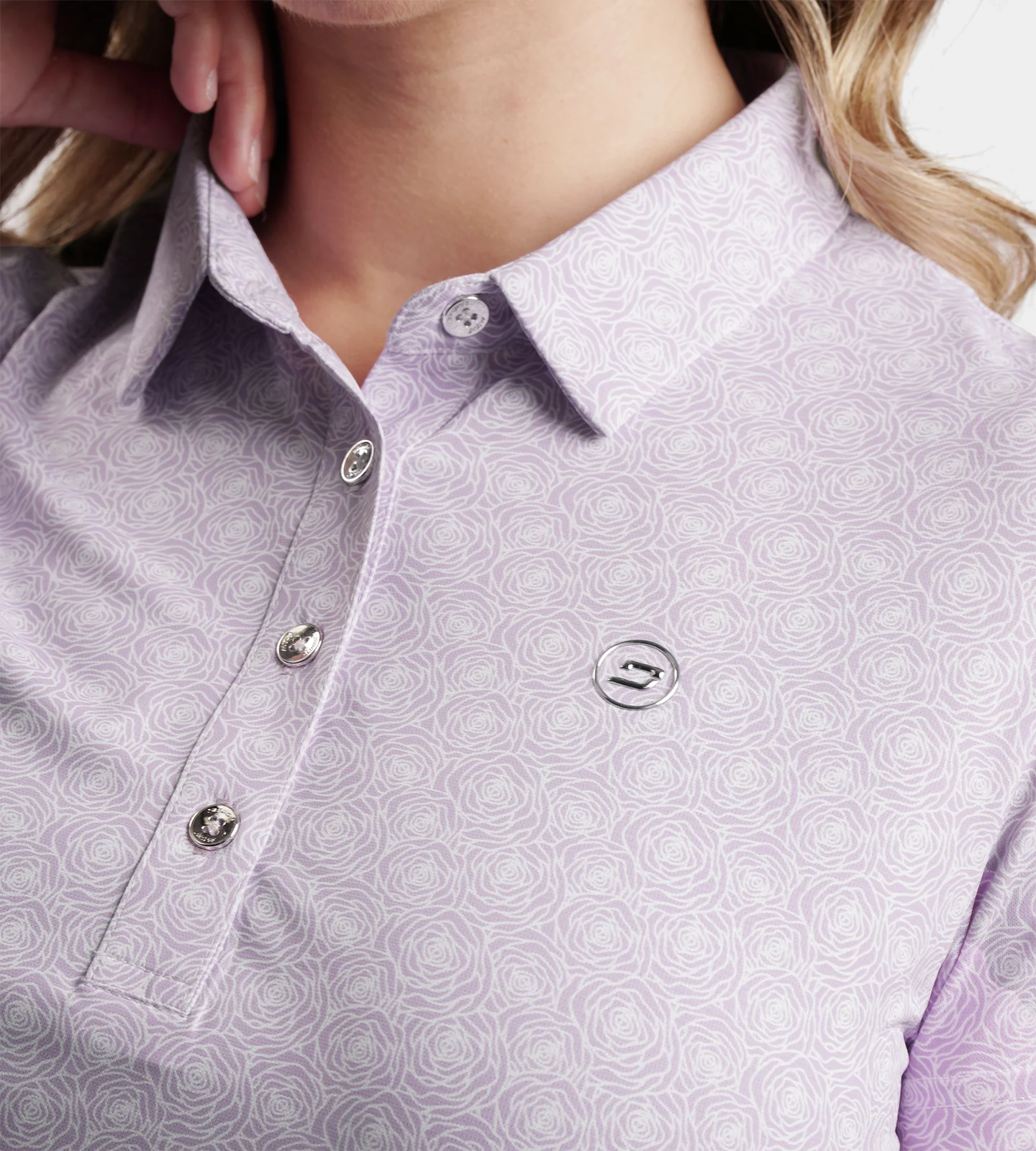LADIES PETAL POLO - LAVENDER - Image 2