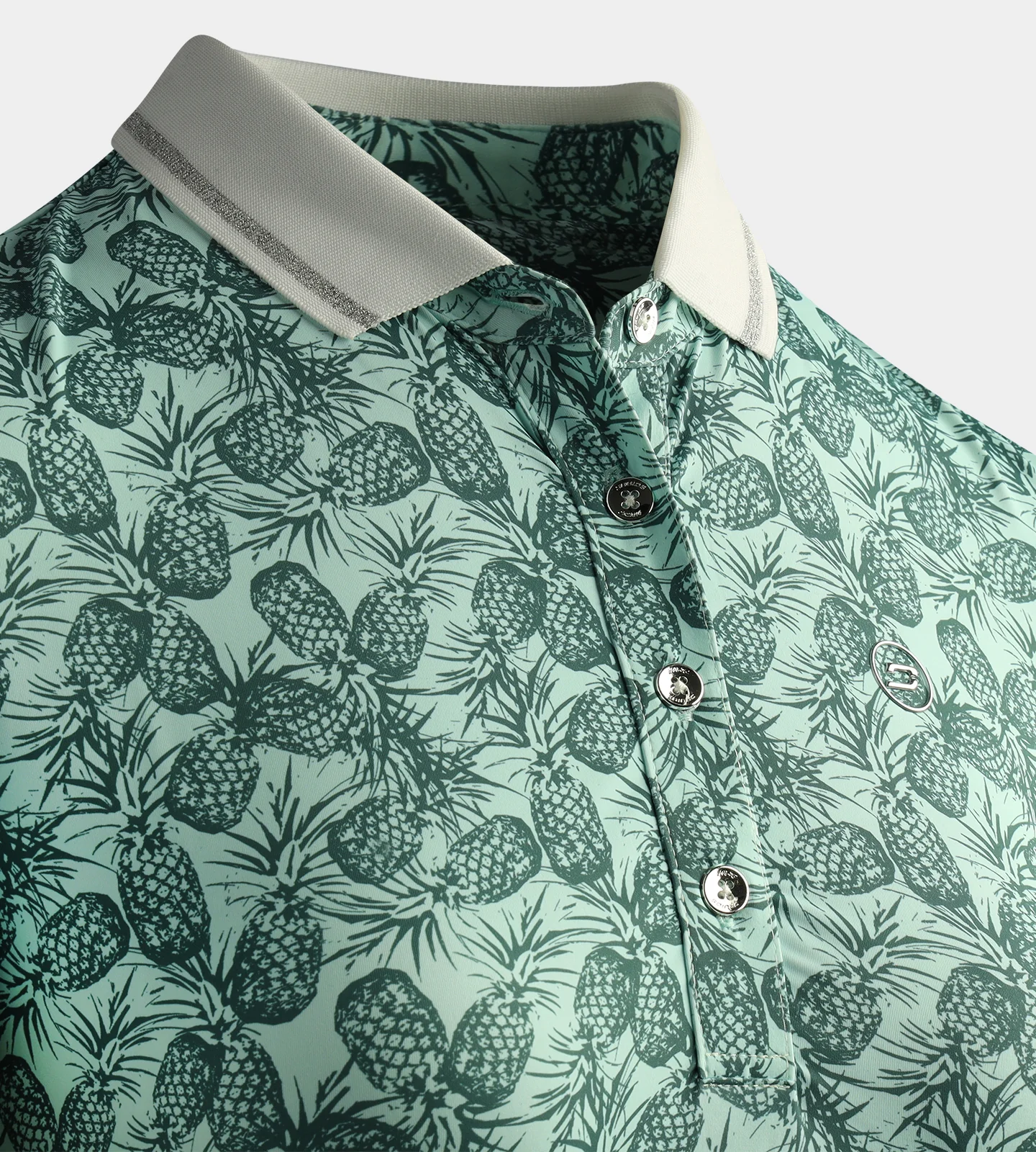 LADIES PINEAPPLE POLO - GREEN - Image 4