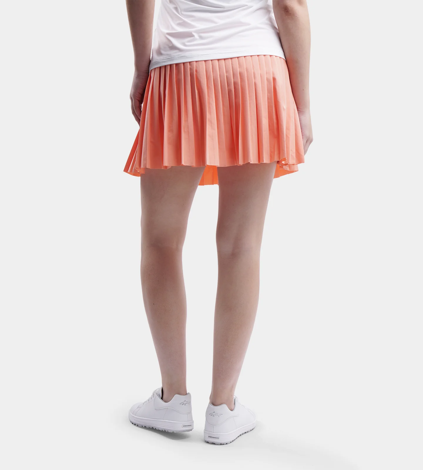LADIES PLEATED SKORTS - CORAL - Image 2