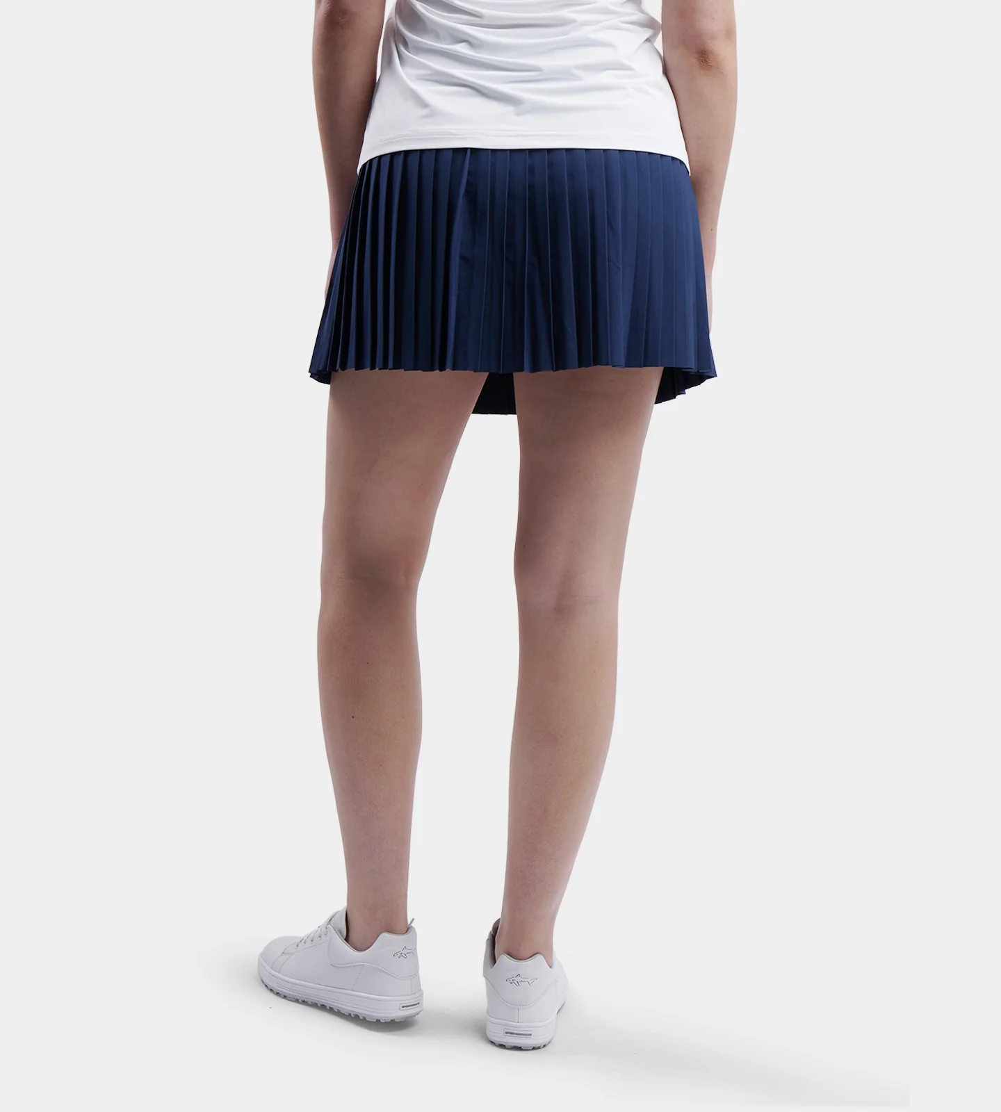 LADIES PLEATED SKORTS - NAVY - Image 2