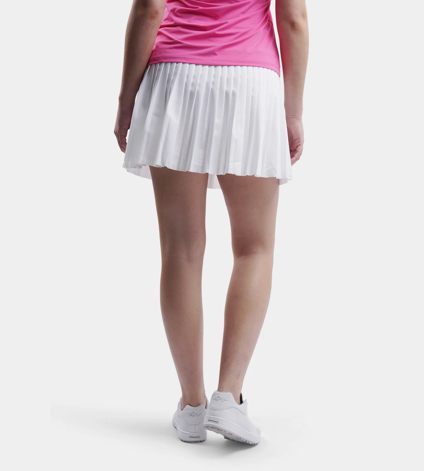 LADIES PLEATED SKORTS - WHITE - Image 2