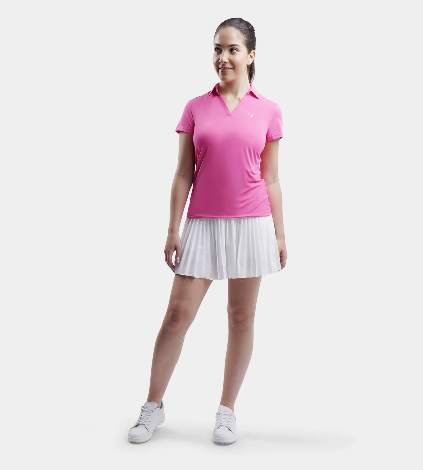 LADIES PLEATED SKORTS - WHITE - Image 3