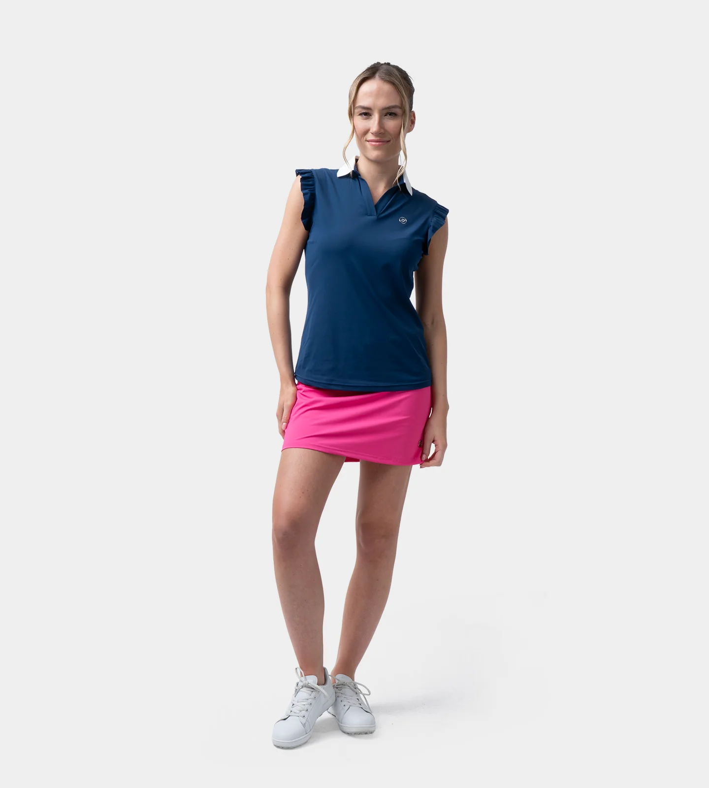 LADIES POCKET SKORTS - BRIGHT PINK - Image 3