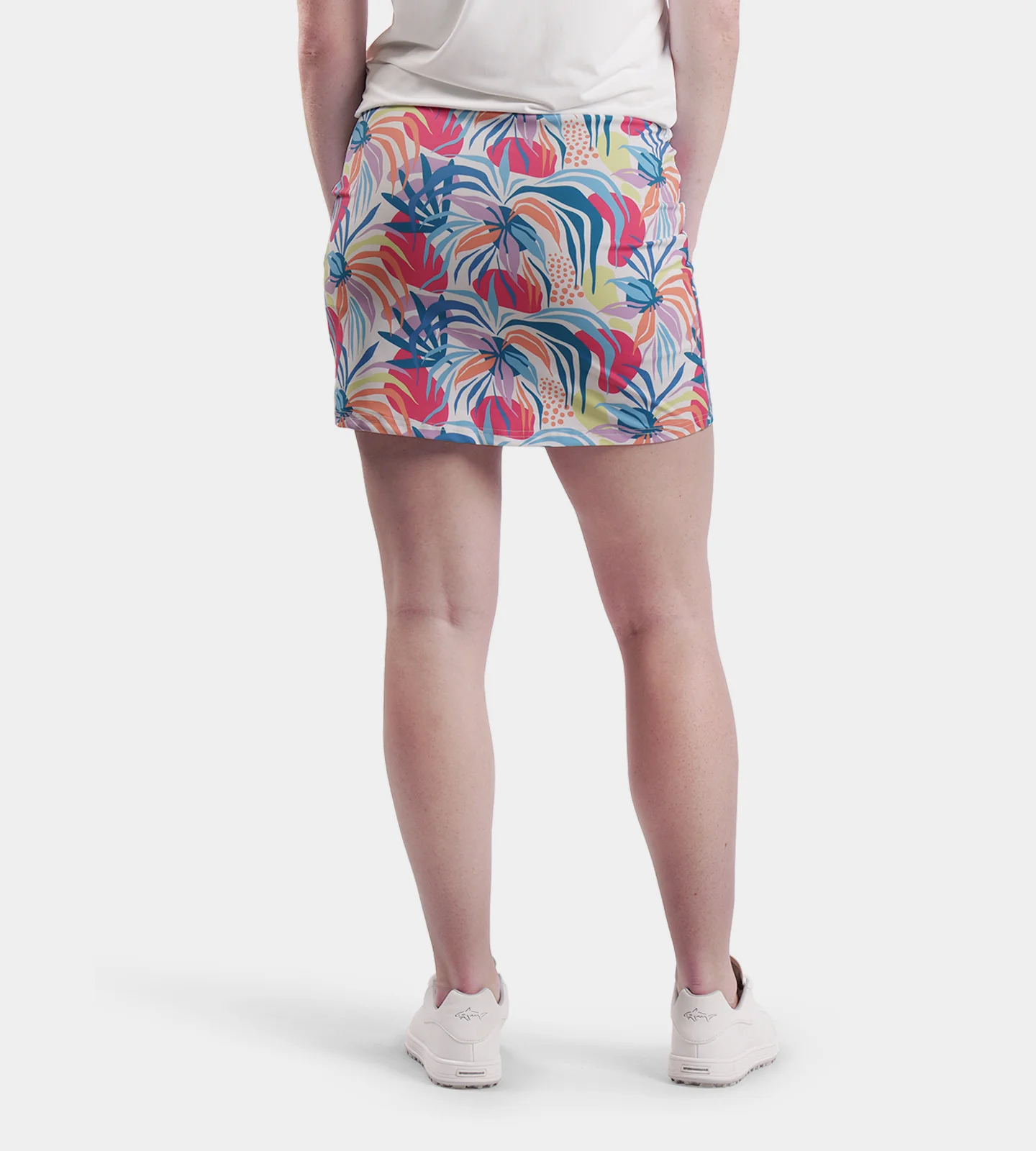 LADIES POCKET SKORTS - TROPIC WHITE - Image 2