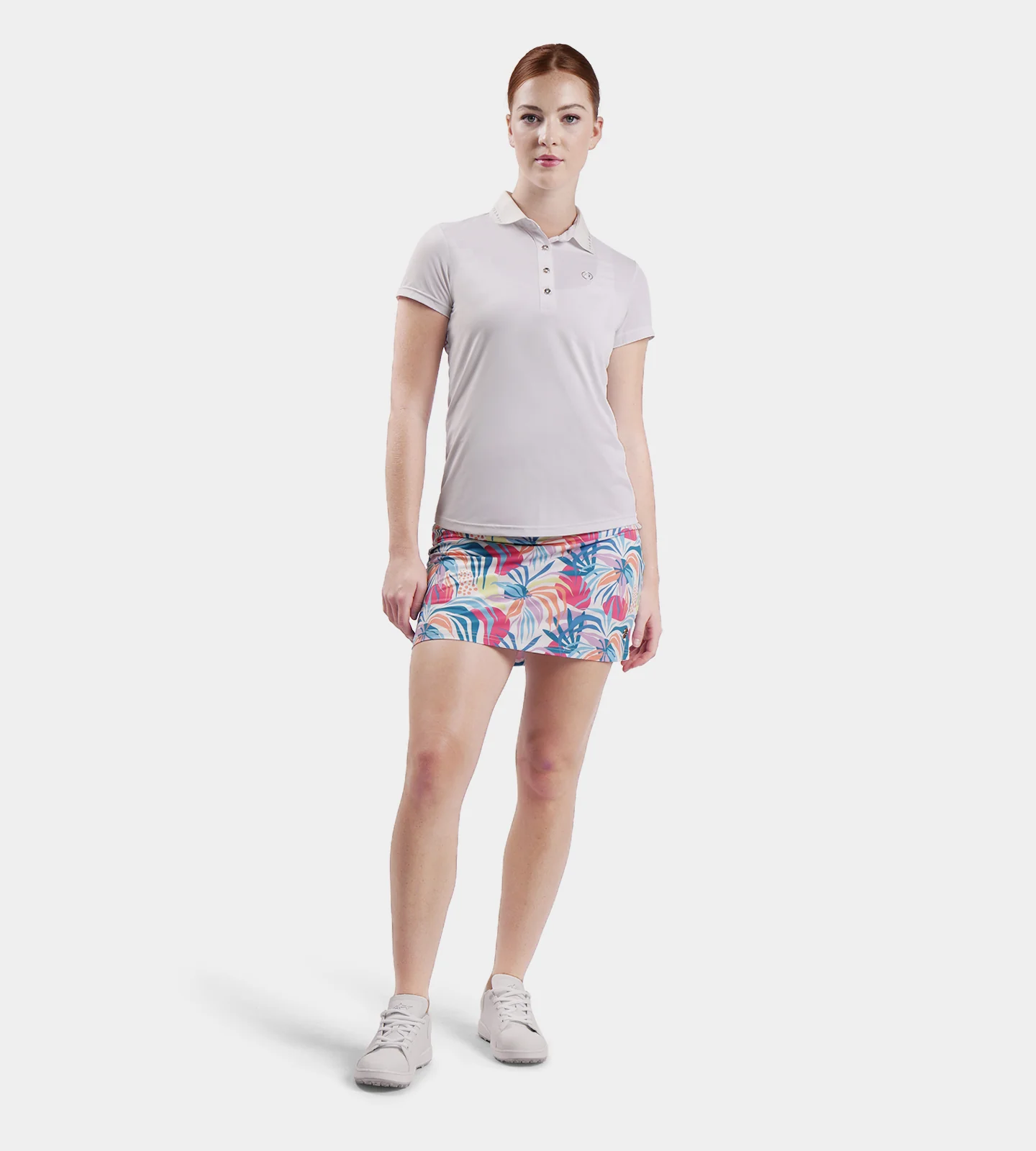 LADIES POCKET SKORTS - TROPIC WHITE - Image 3