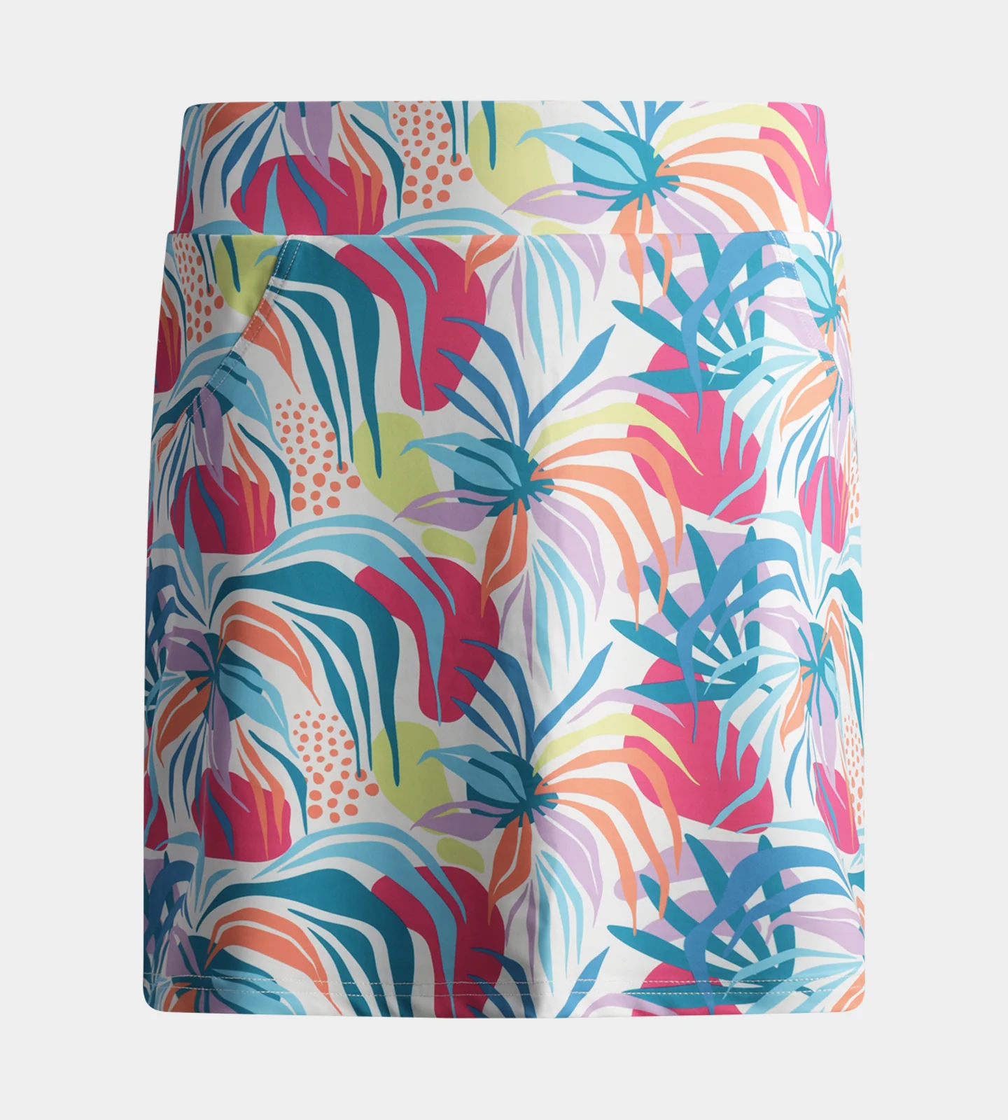 LADIES POCKET SKORTS - TROPIC WHITE - Image 6