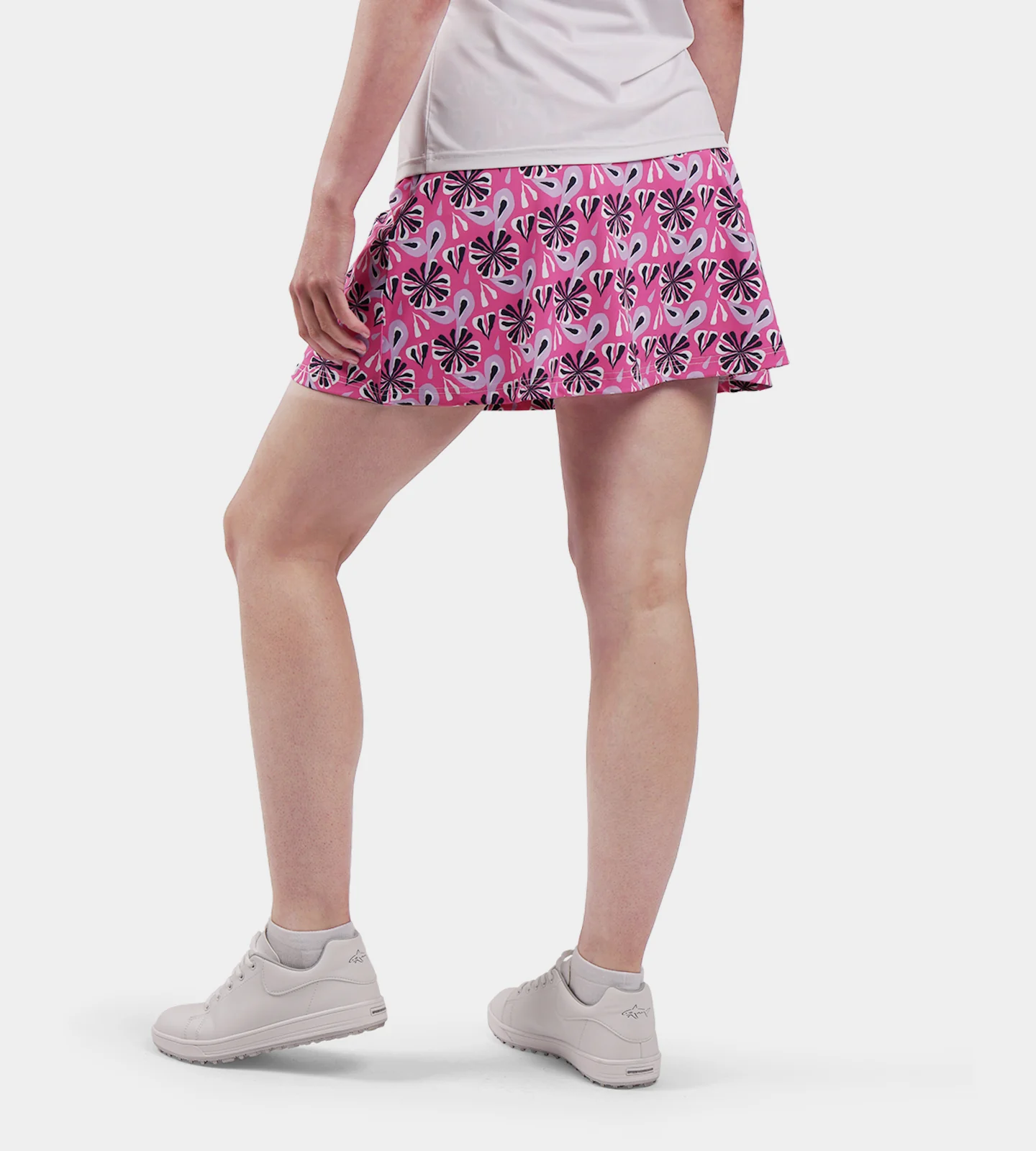 LADIES SIENNA SKORTS - FLORAL PINK - Image 2