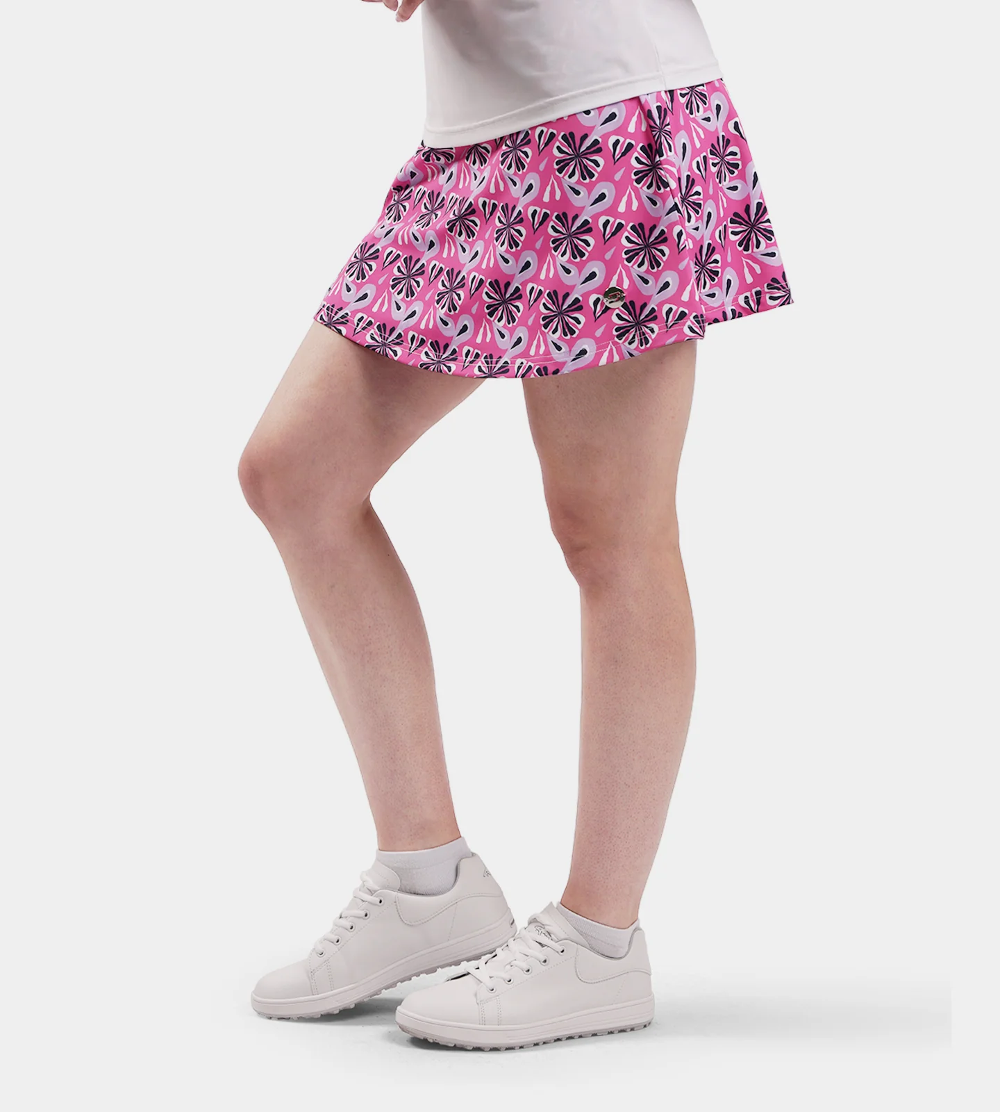 LADIES SIENNA SKORTS - FLORAL PINK - Image 3