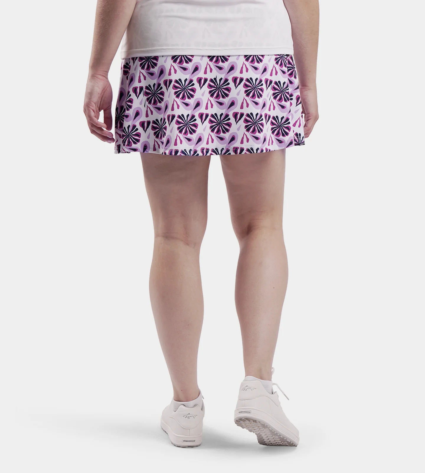LADIES SIENNA SKORTS - FLORAL PURPLE - Image 2