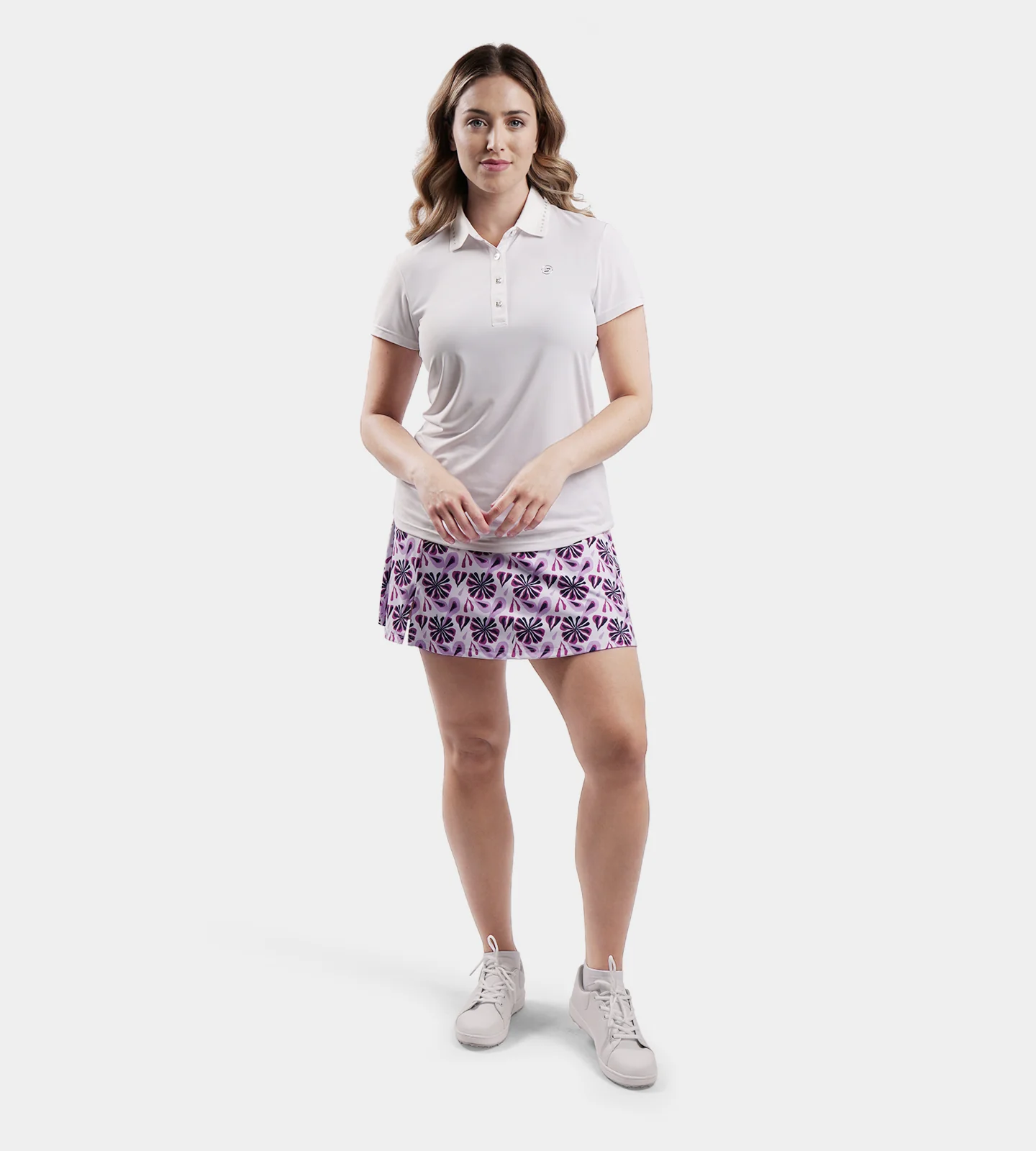 LADIES SIENNA SKORTS - FLORAL PURPLE - Image 3