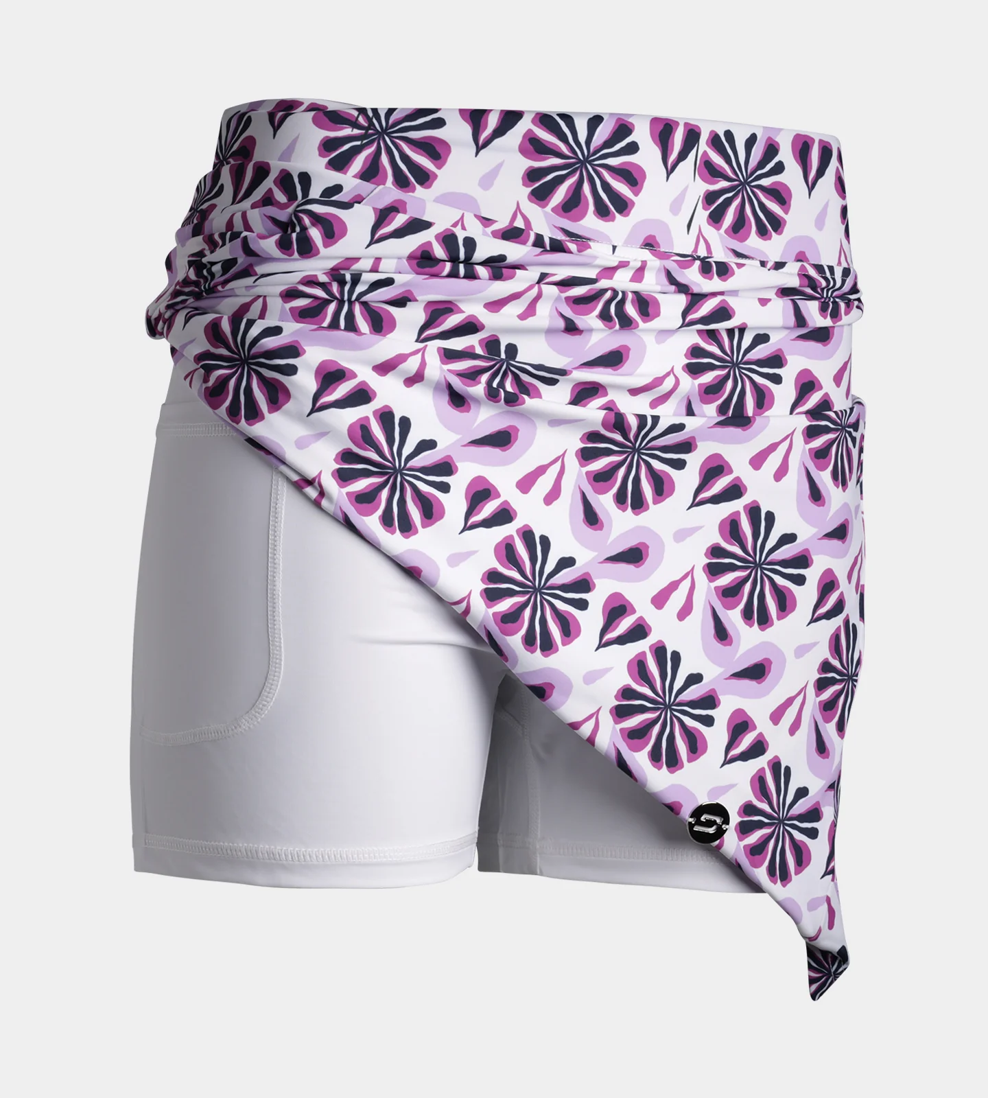 LADIES SIENNA SKORTS - FLORAL PURPLE - Image 8