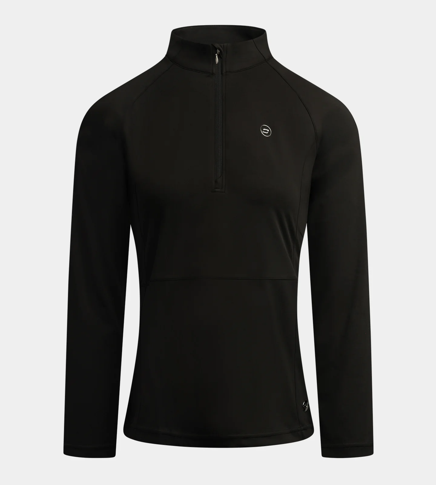 LADIES SPLIT HEM MIDLAYER - BLACK - Image 5