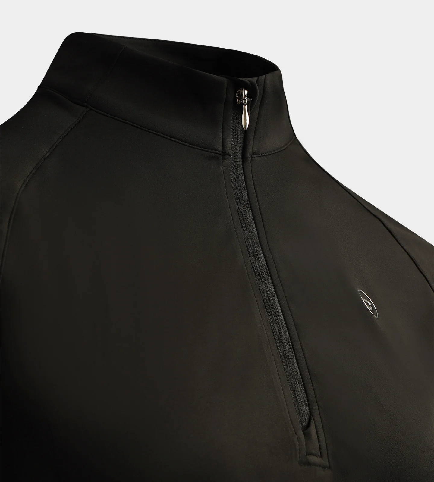 LADIES SPLIT HEM MIDLAYER - BLACK - Image 6