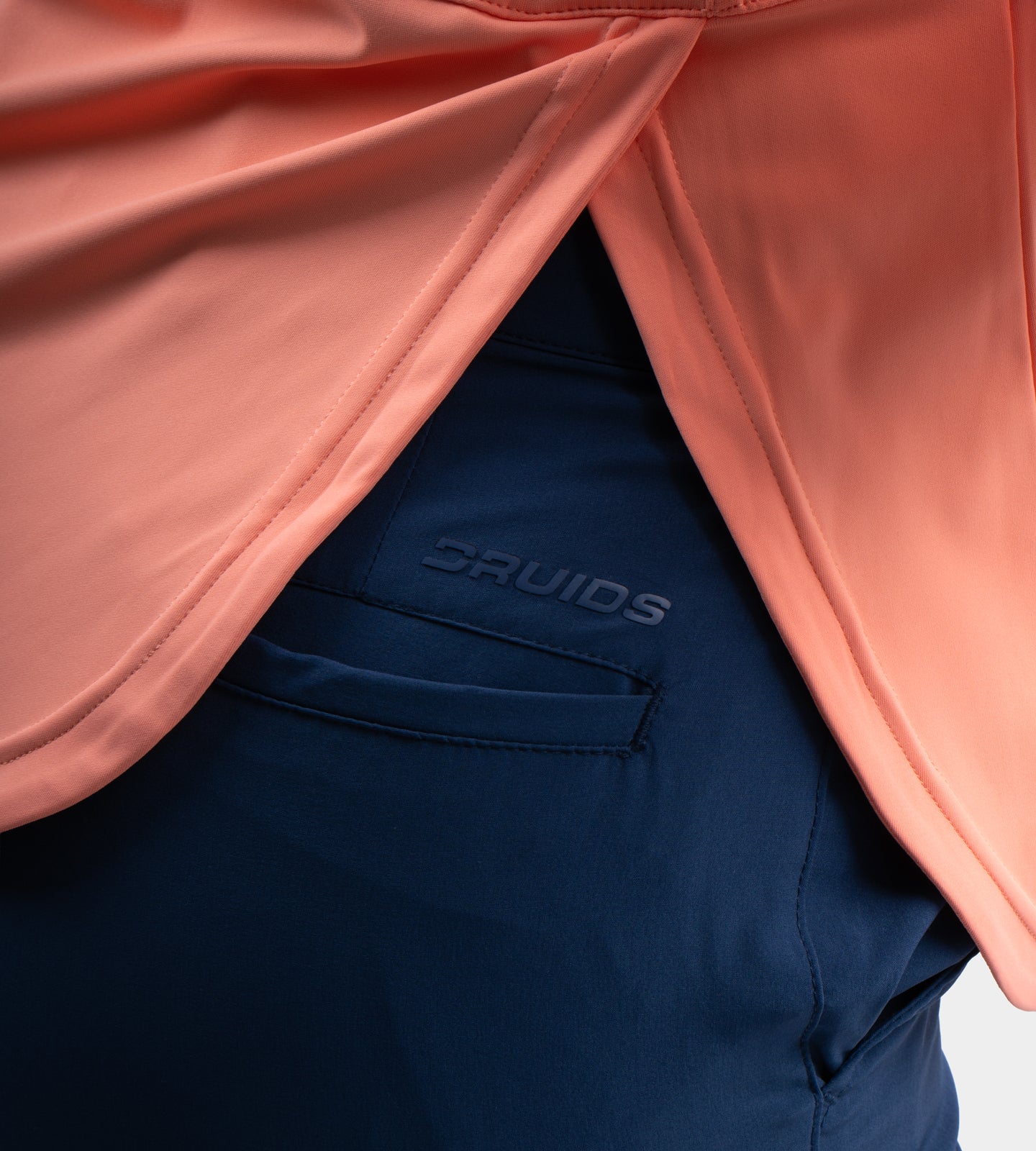 LADIES SPLIT HEM MIDLAYER - CORAL - Image 4