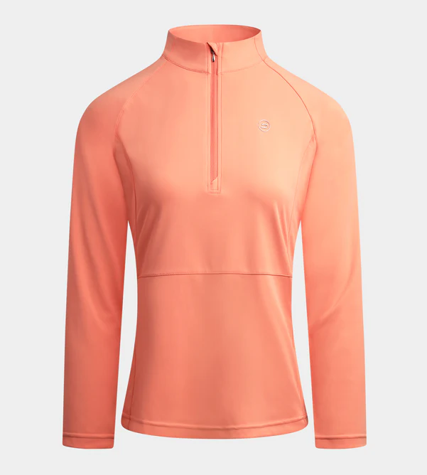 LADIES SPLIT HEM MIDLAYER - CORAL - Image 5