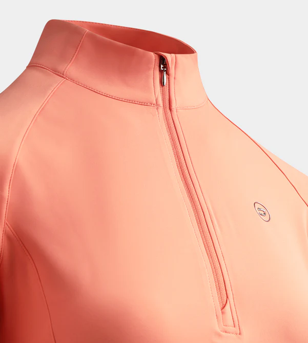 LADIES SPLIT HEM MIDLAYER - CORAL - Image 6
