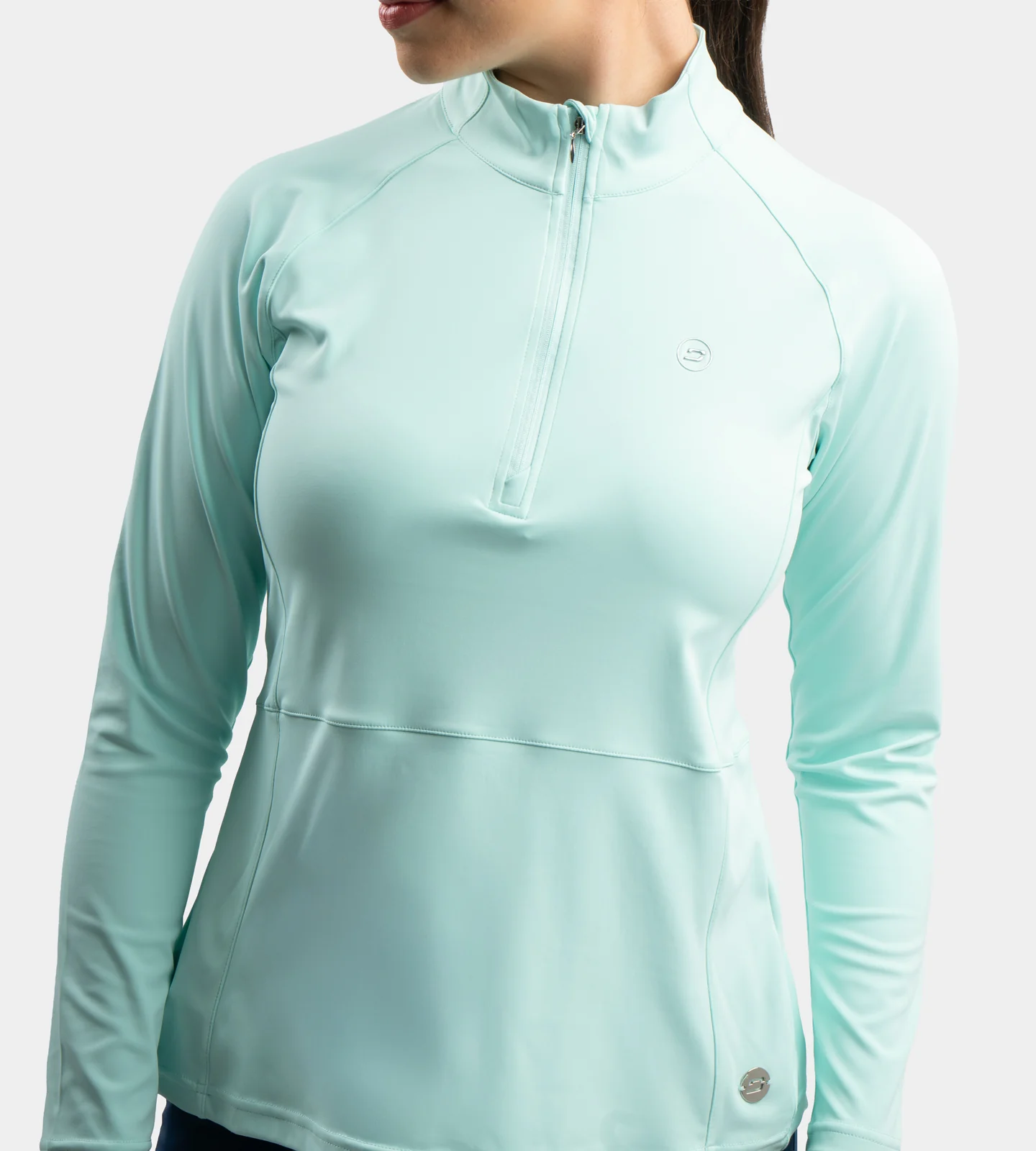 LADIES SPLIT HEM MIDLAYER - MINT - Image 3