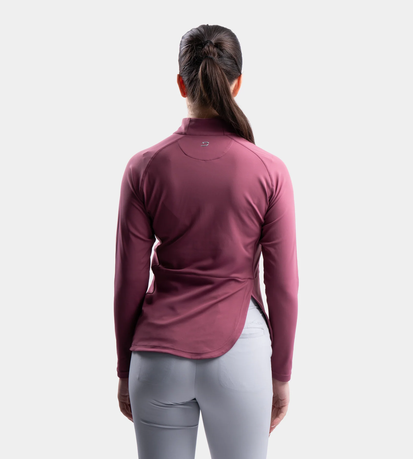 LADIES SPLIT HEM MIDLAYER - MULBERRY - Image 2