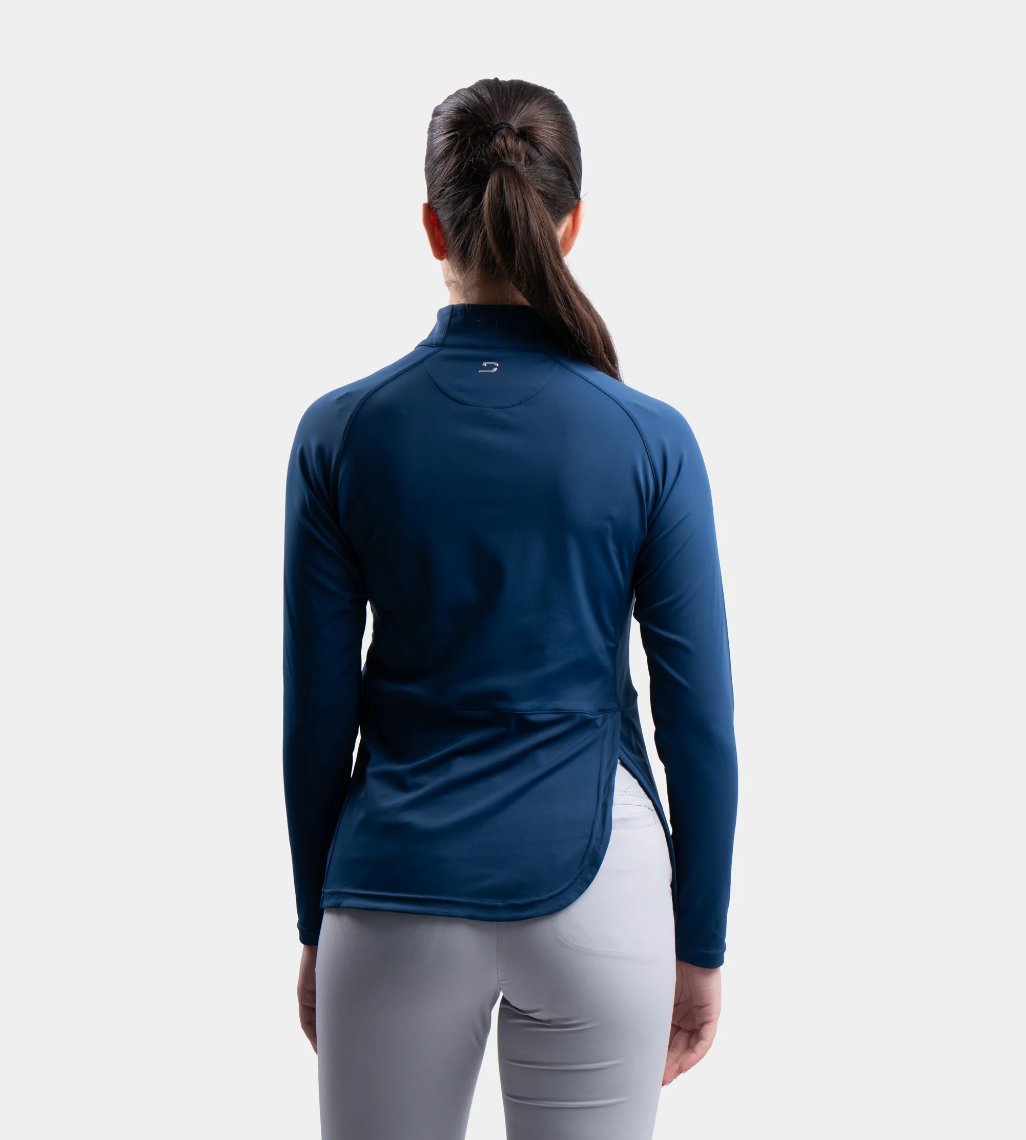 LADIES SPLIT HEM MIDLAYER - NAVY - Image 2